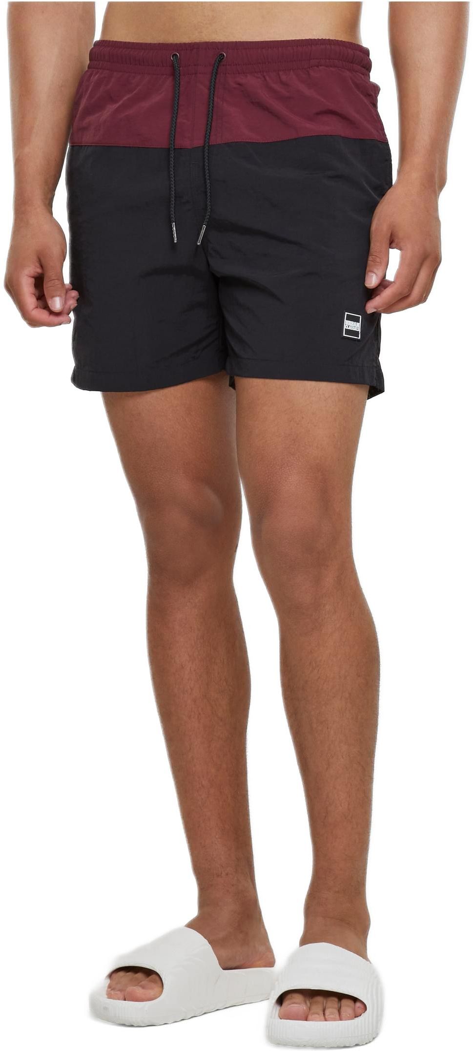Block Swim Shorts Urban Classics TB1026-03273 cherry/black
