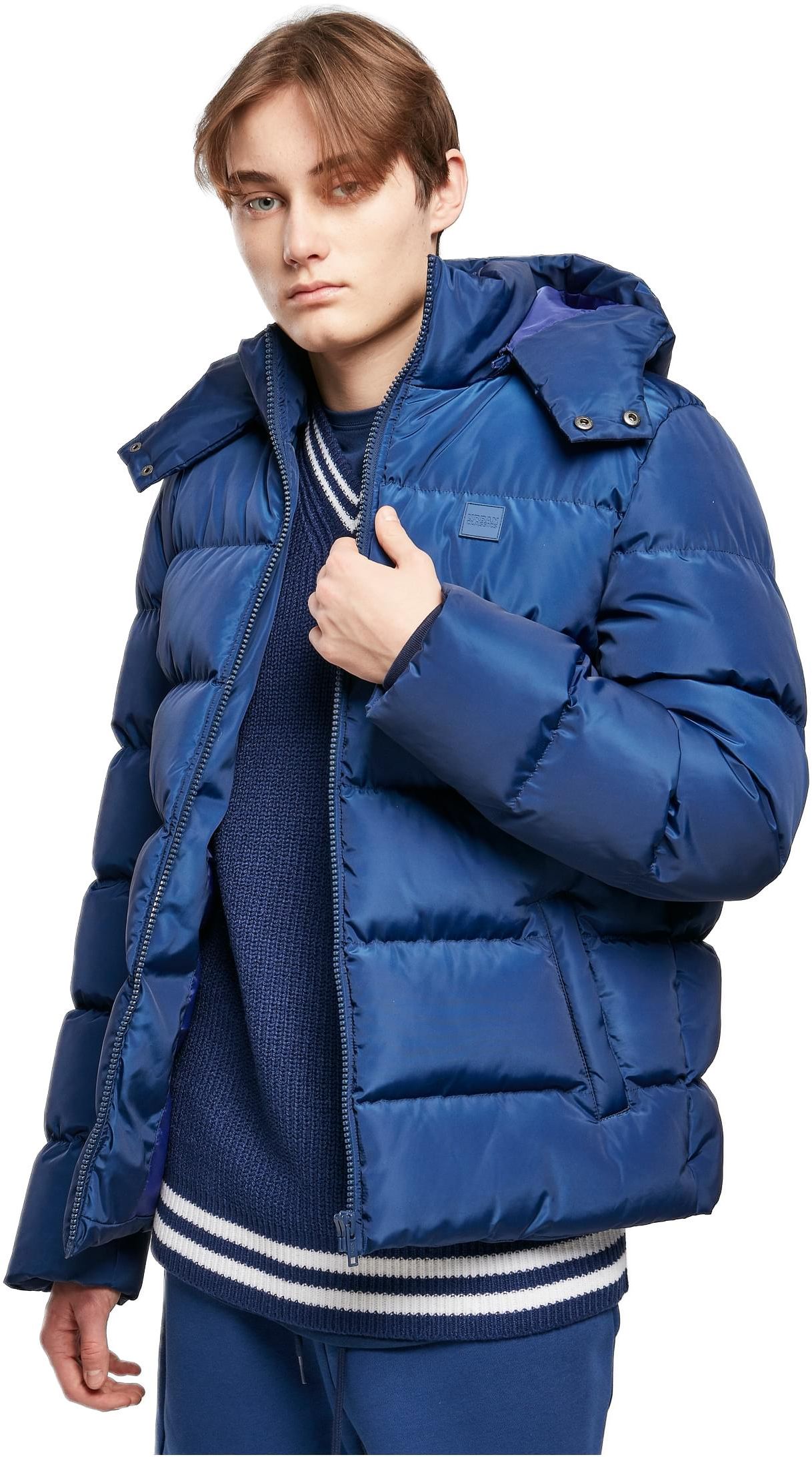 Μπουφάν Puffer με Κουκούλα TB1807-04008 Urban Classics spaceblue