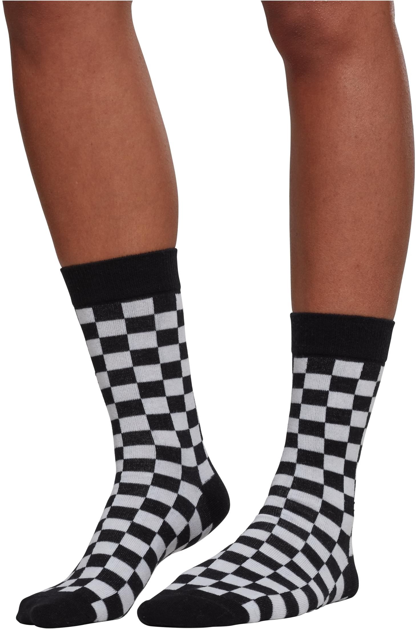 Κάλτσες 2-Pack Checker TB2162-00826 Urban Classics Black/White