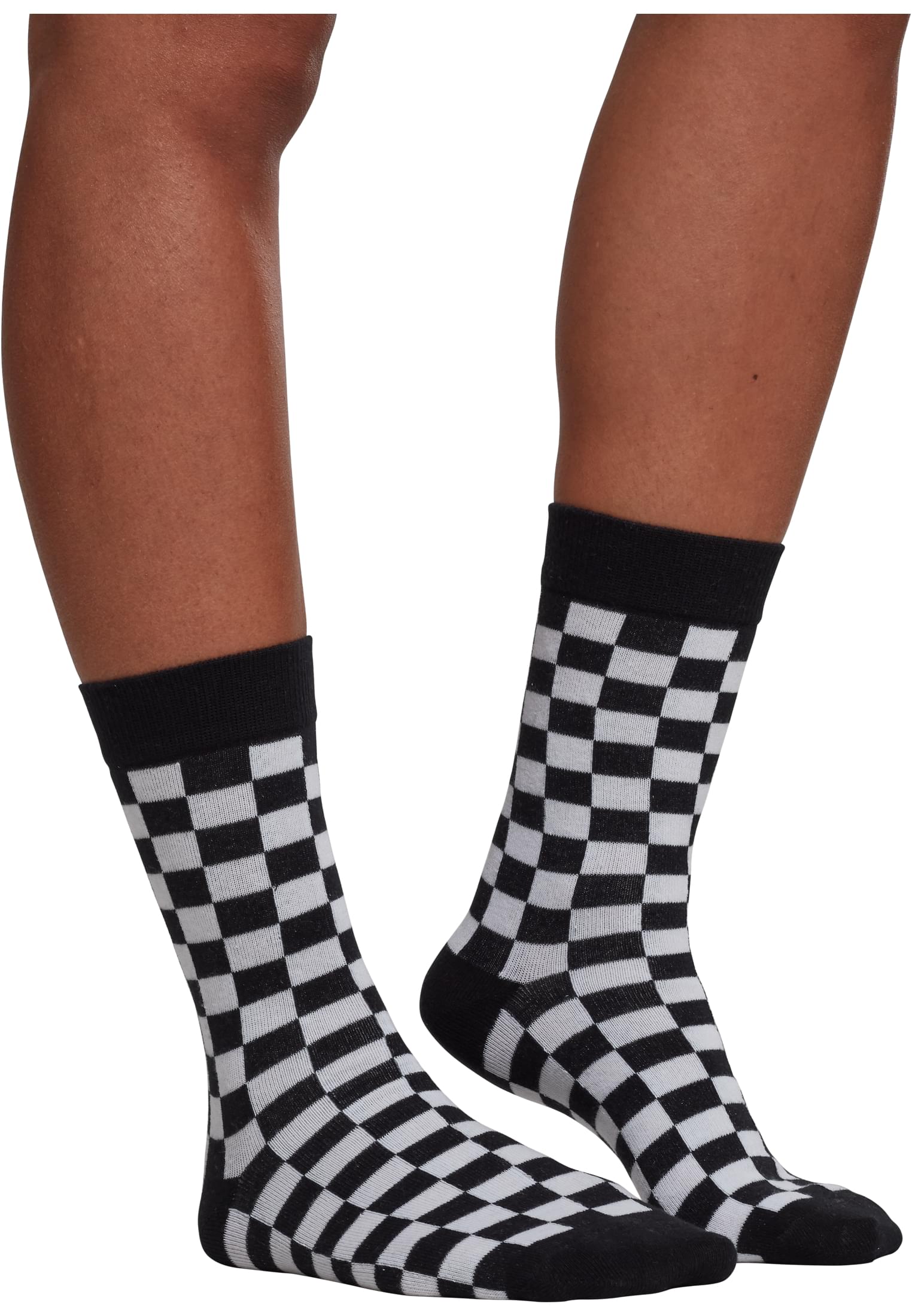 Κάλτσες 2-Pack Checker Tb2162-00826 Urban Classics Black White ανδρικά Simple Wear