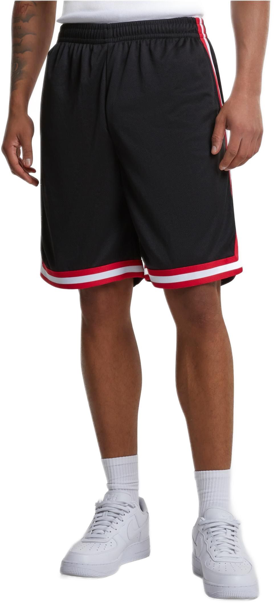 Βερμούδα Σορτς TB243-00057 Urban Classics Stripes Mesh Black/White Blkredwht
