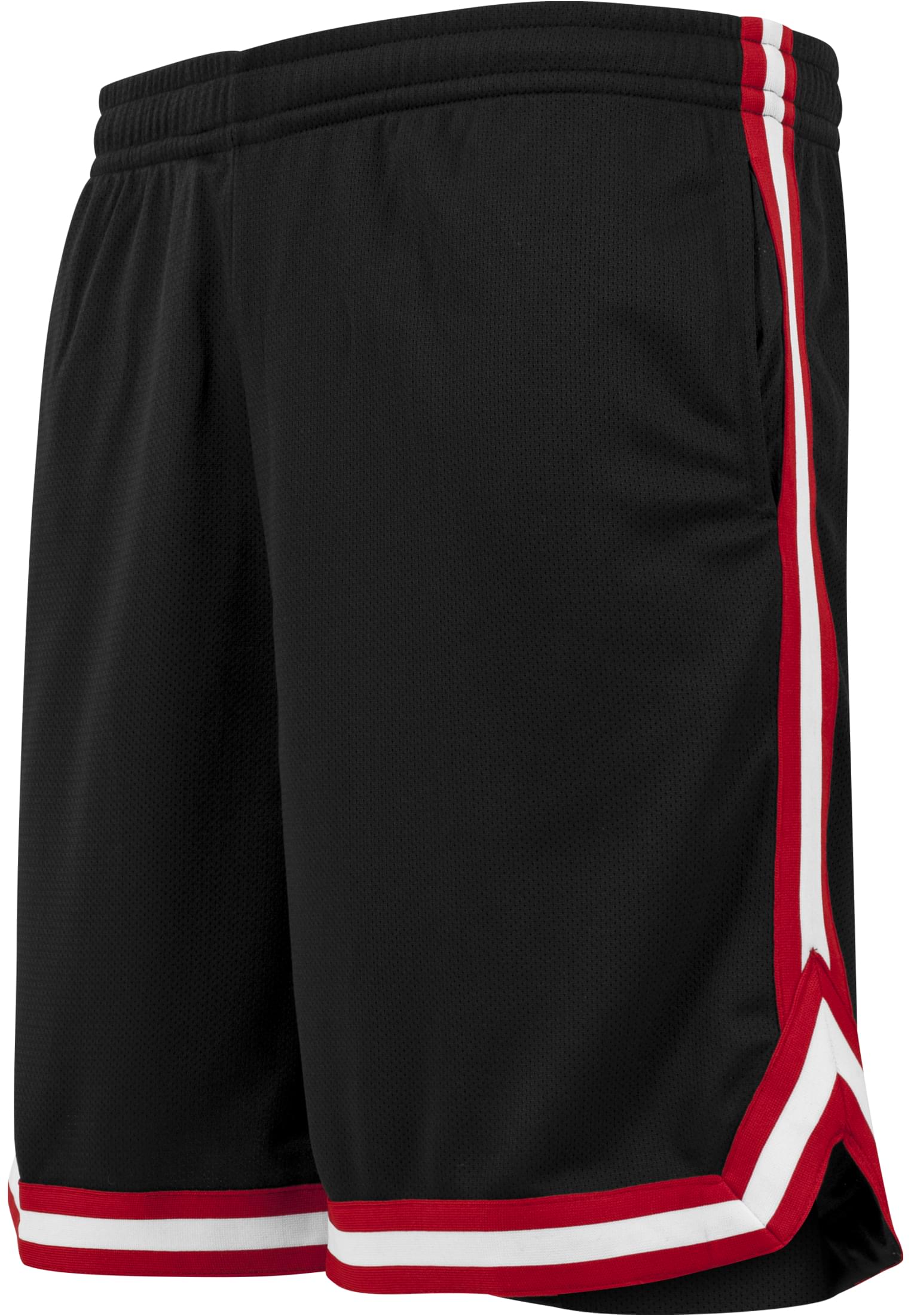 Βερμούδα Σορτς Tb243-00057 Urban Classics Stripes Mesh Black White Blkredwht ανδρικά Βερμούδες Simple Wear