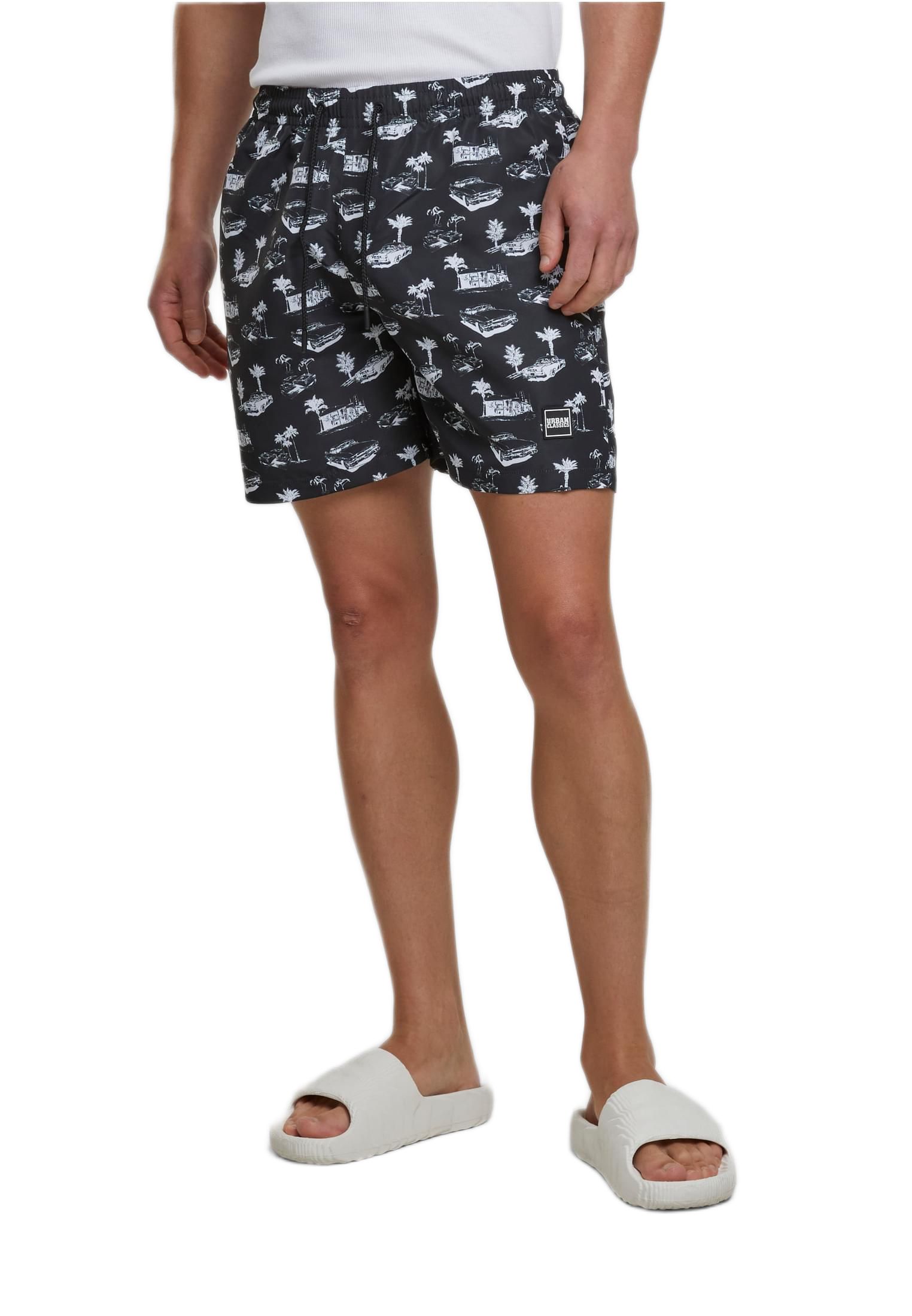 Ανδρικό Μαγιό TB2679-00826 Urban Classics Black/White