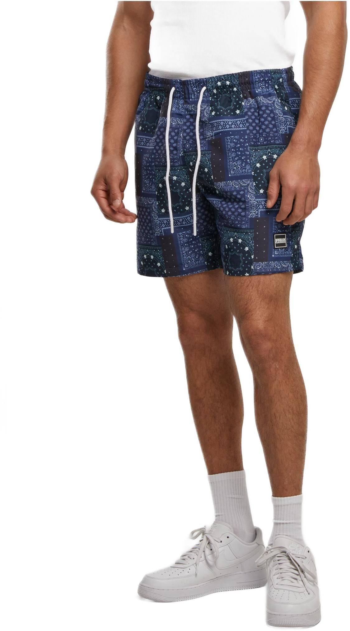 Ανδρικό Μαγιό TB2679-03773 Urban Classics Navy Bandana Aop