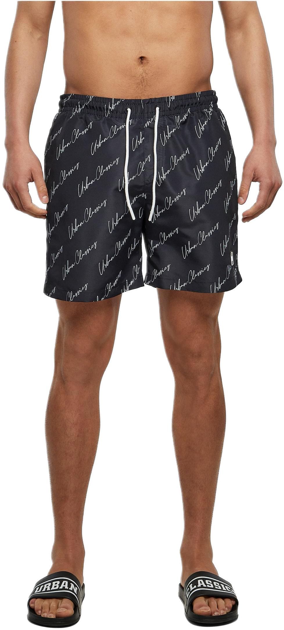 Μαγιό Βερμούδα TB2679-04612 Urban Classics Pattern blackscriptlogo