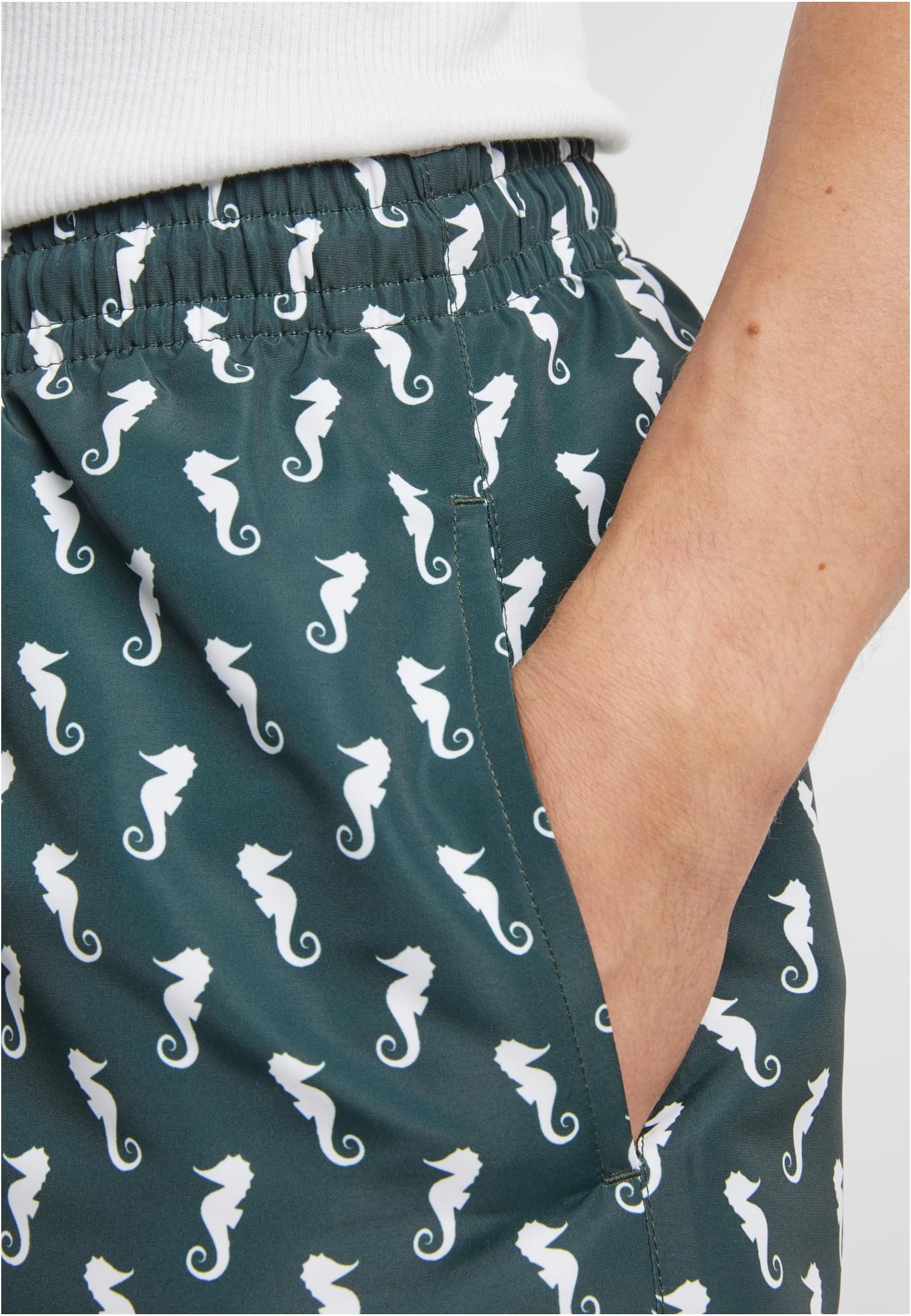Μαγιό Tb2679 Urban Classics Pattern Darkgreenseahorse ανδρικά Simple Wear