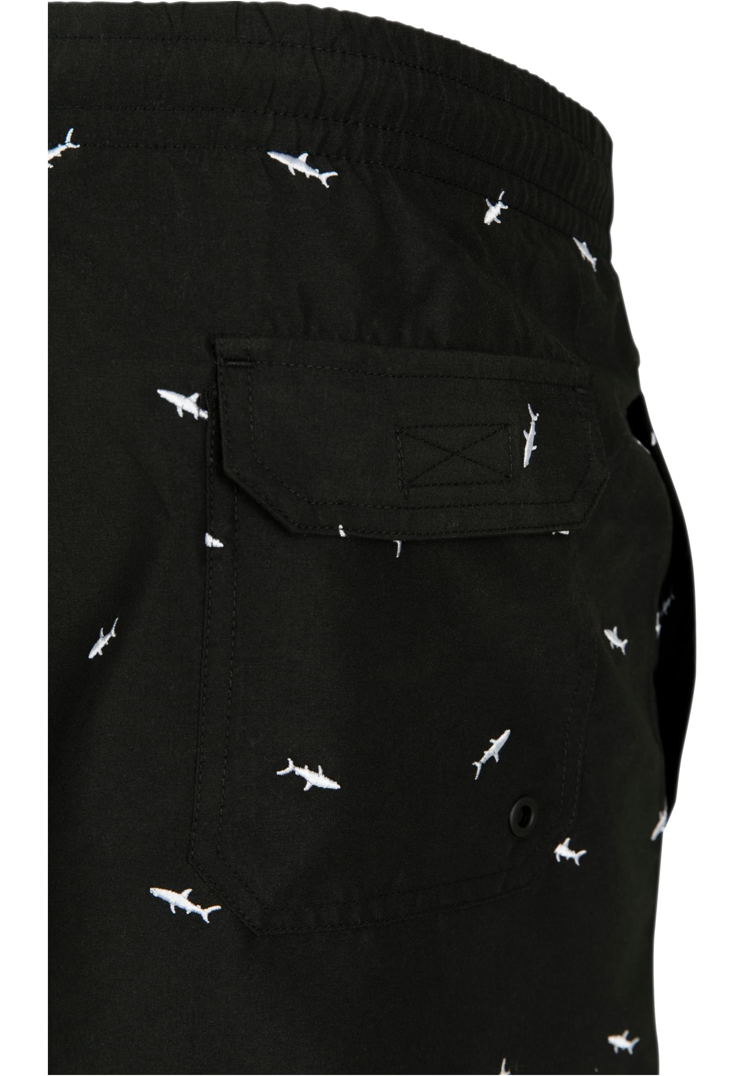 Μαγιό Σορτς Tb2680 Urban Classics Shark Black White ανδρικά Simple Wear