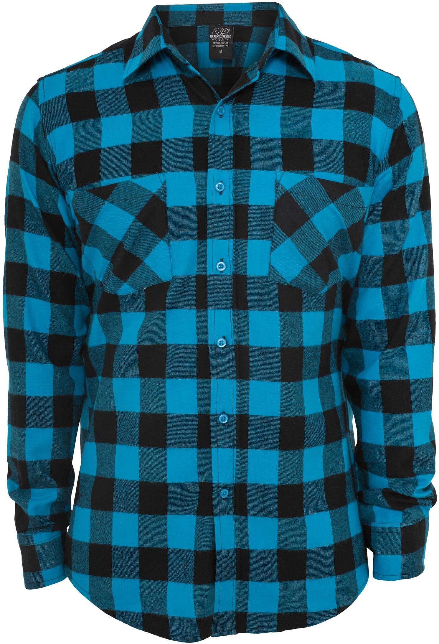 Πουκάμισο Φανέλα TB297 Urban Classics Checked blk/tur