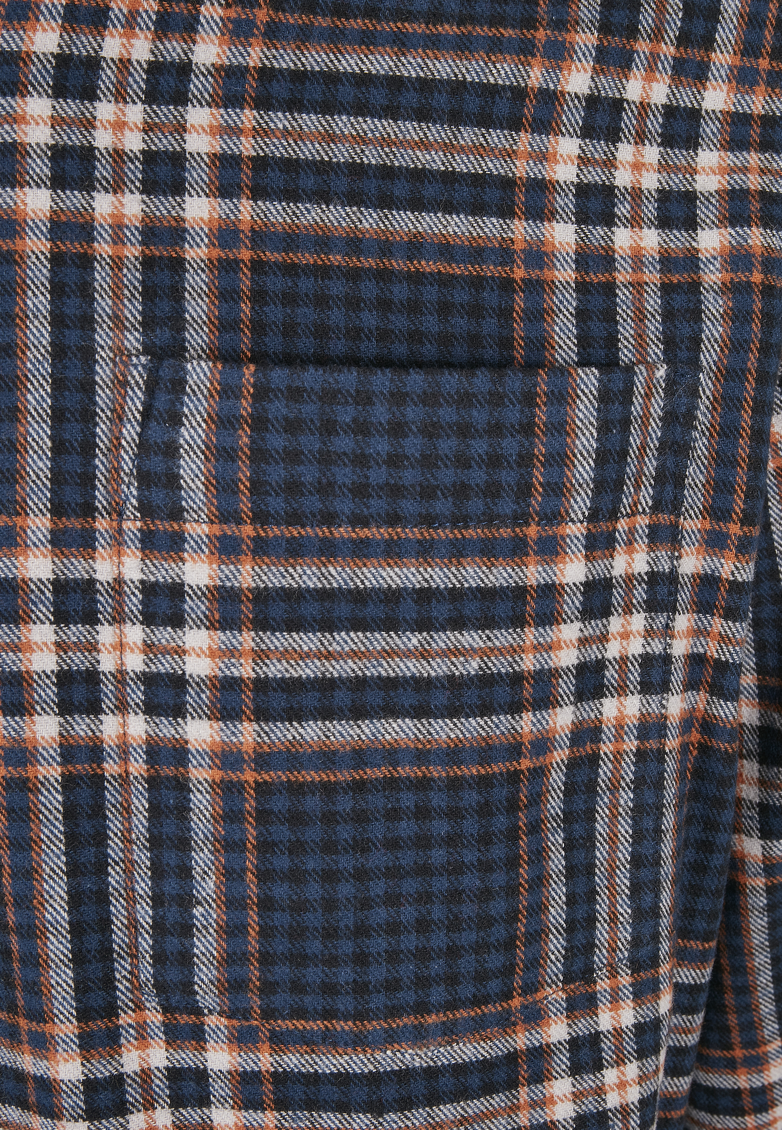 Πουκάμισο Checked Campus Tb3807-02747 Urban Classics Darkblue Rustred ανδρικά Πουκάμισα Simple Wear