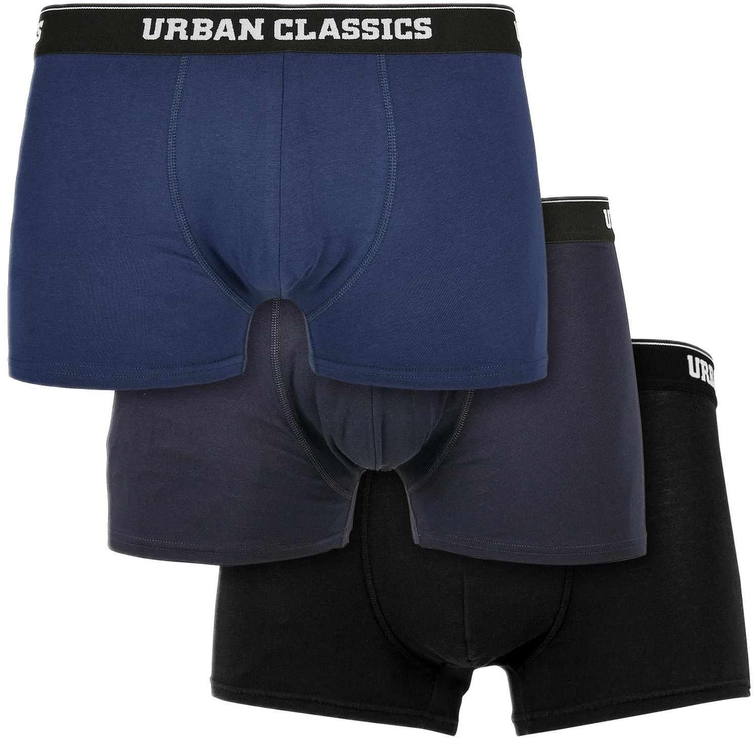 Ανδρικά Μποξεράκια Σετ 3 Τεμαχίων TB3838-03981 Urban Classics Organic Boxer Shorts darkblue+navy+black