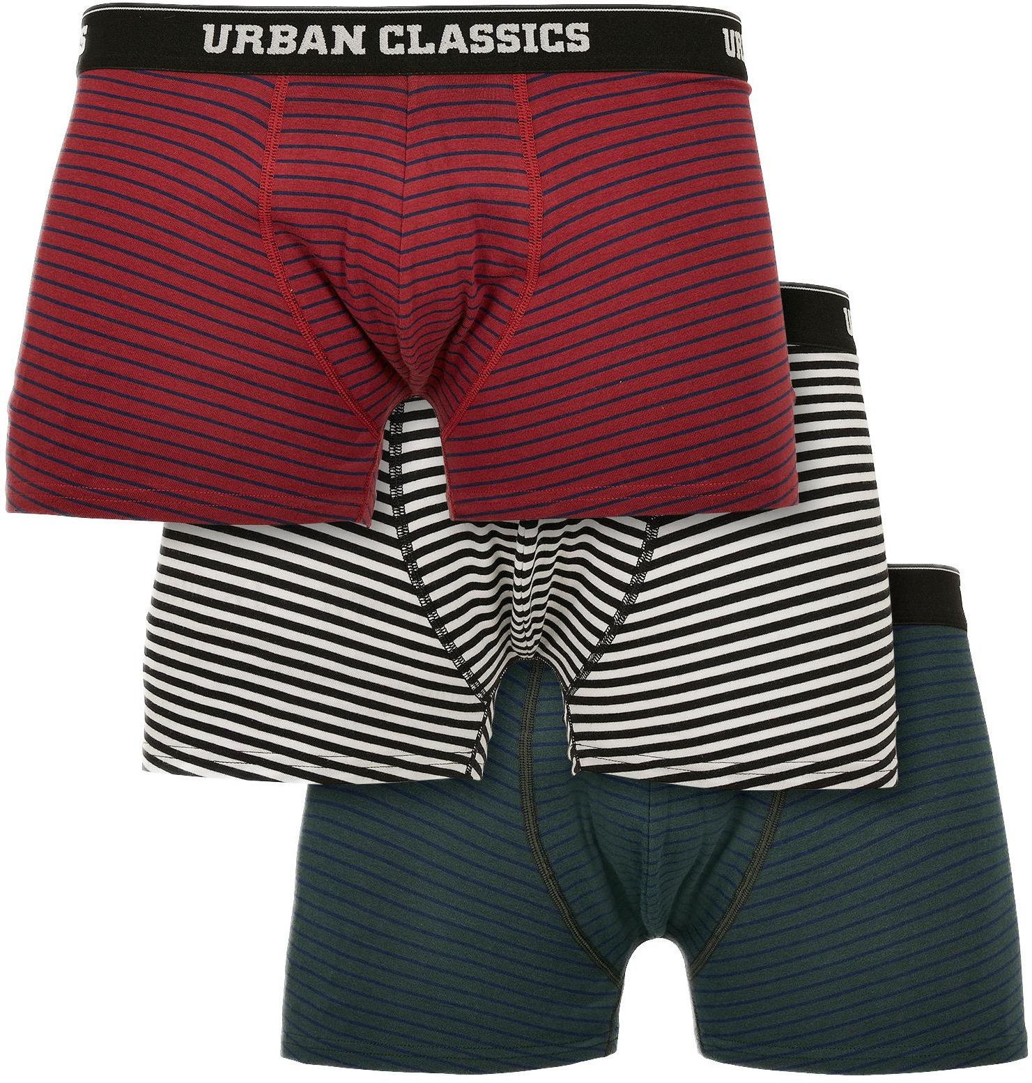 Boxer Shorts (Πακέτο 3 Τεμαχίων) TB3844-02773 Urban Classics btlgrn/dkblu+bur/dkblu+wht/blk