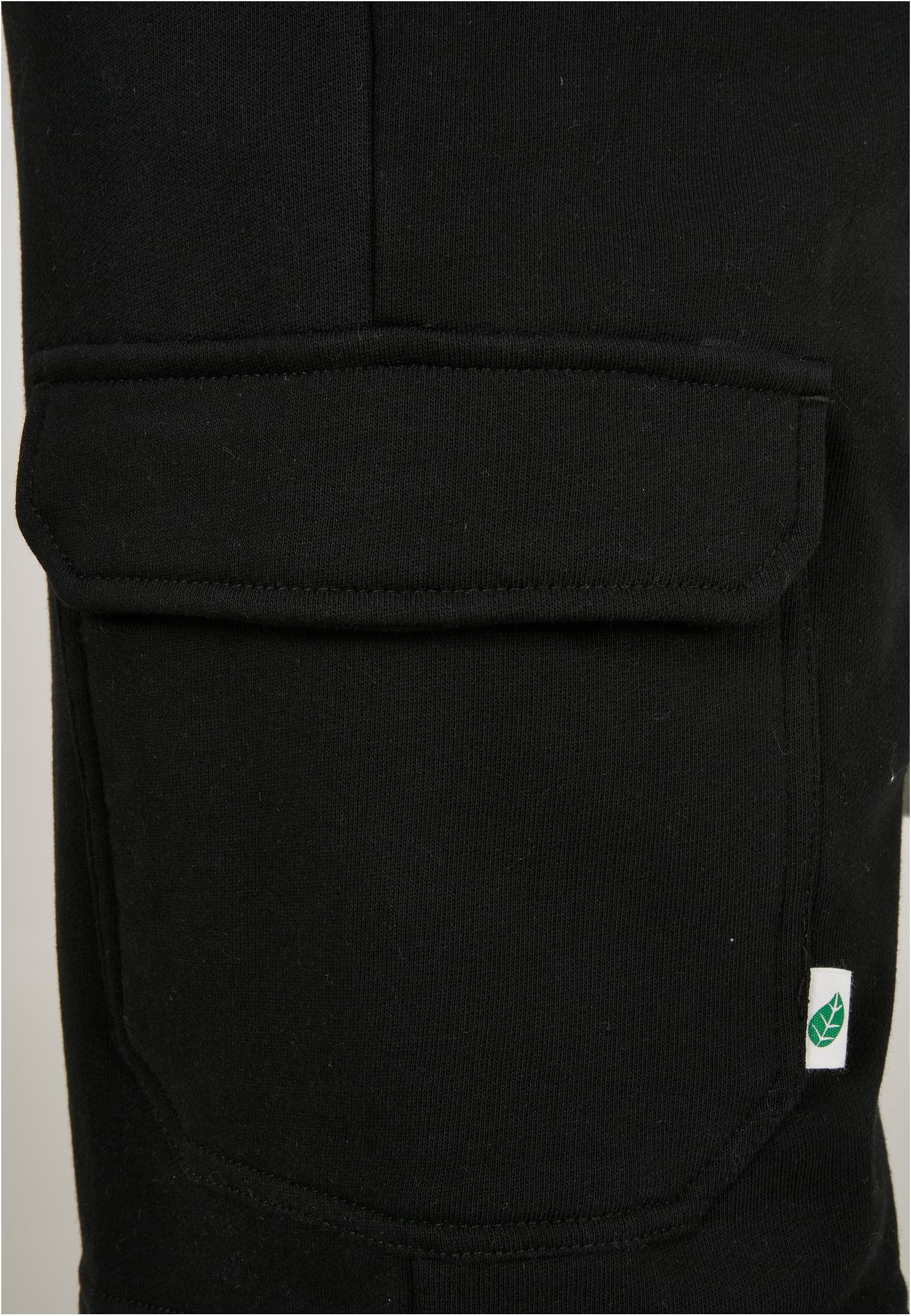 Organic Cargo Sweatshorts Tb4144-00007 Urban Classics Black ανδρικά Βερμούδες Σορτς Simple Wear