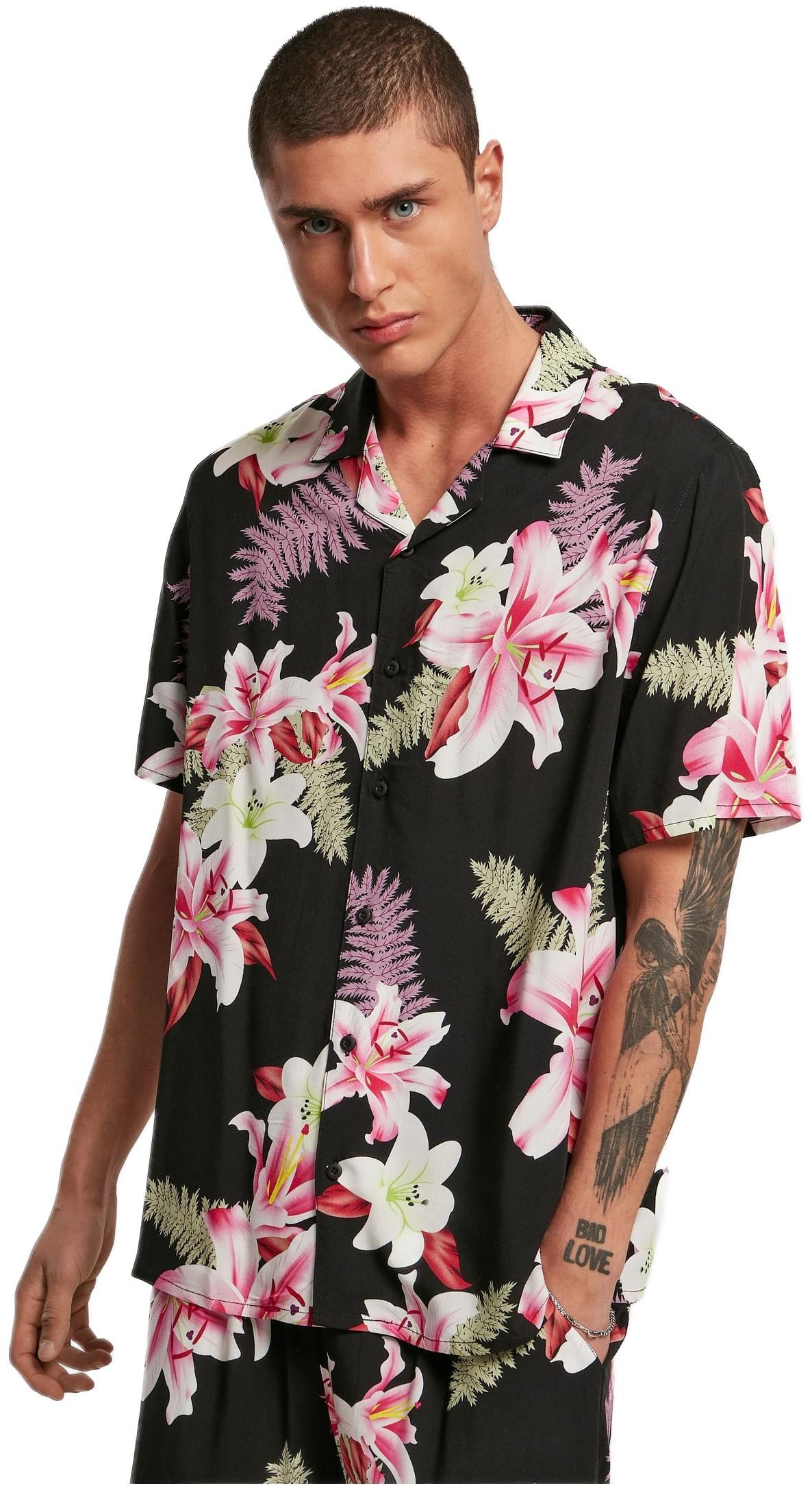 Πουκάμισο Viscose AOP Resort TB4150 Urban Classics darkjungle
