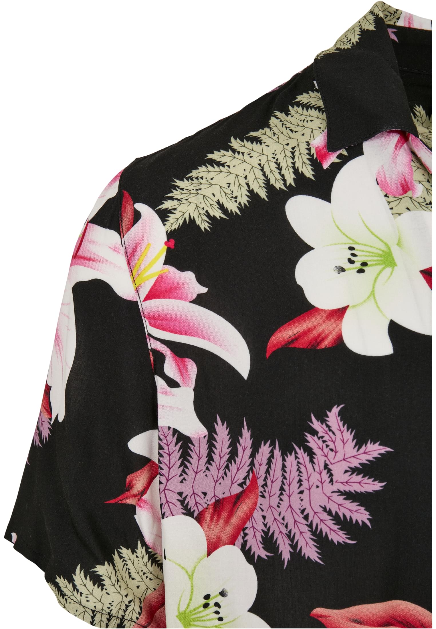 Πουκάμισο Viscose Aop Resort Tb4150 Urban Classics Darkjungle ανδρικά Πουκάμισα Simple Wear