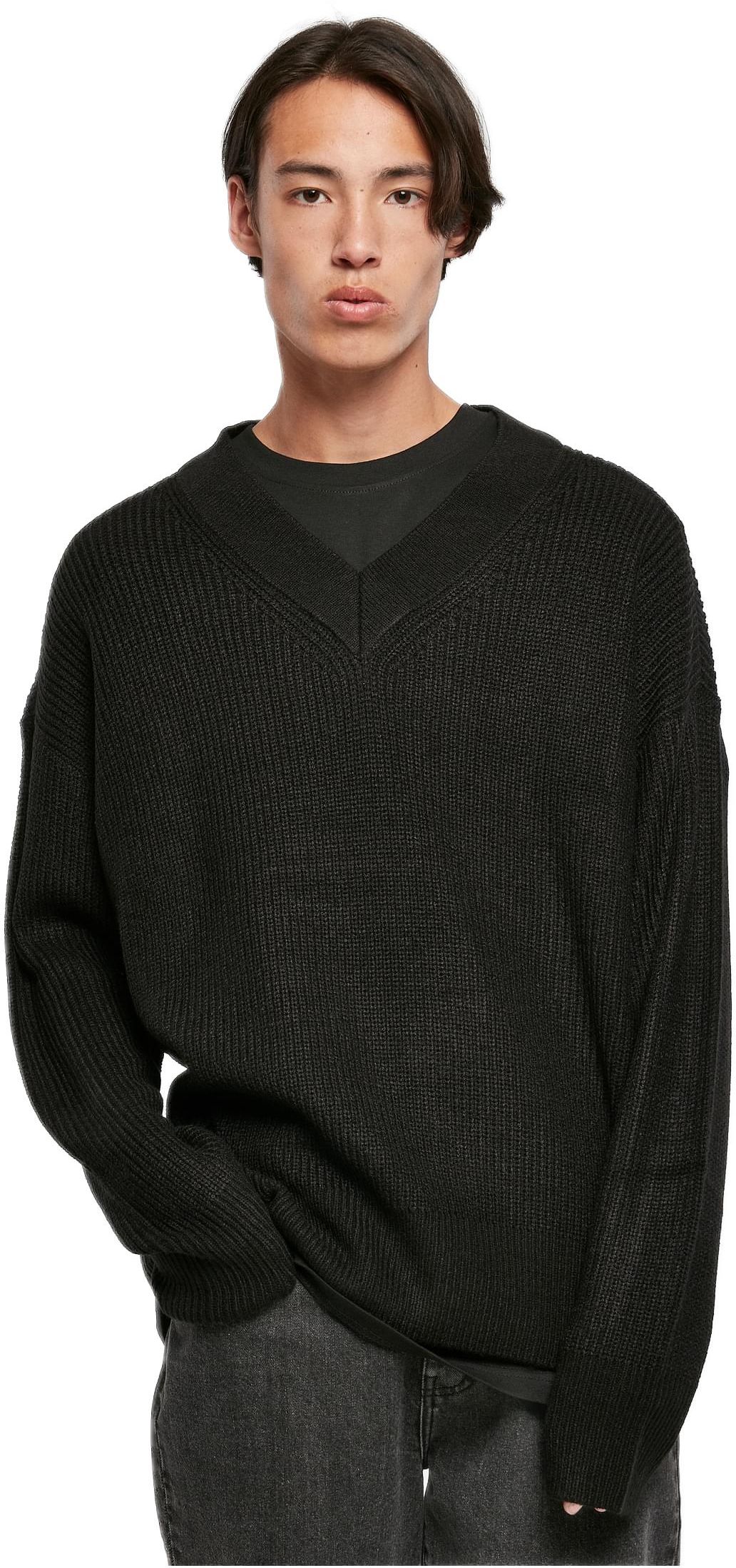 Πουλόβερ V-Neck TB5548-00007 Urban Classics Black
