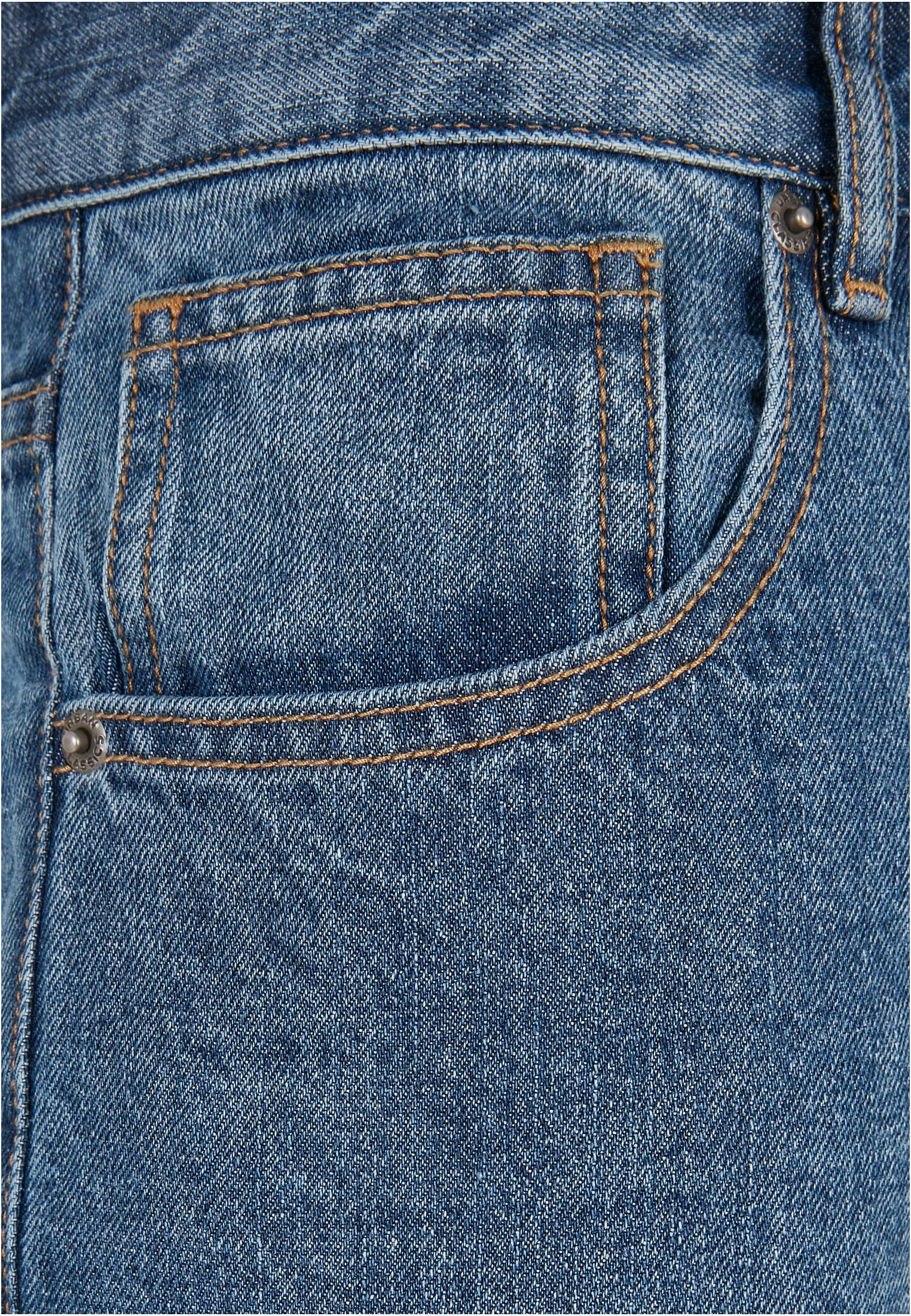 Παντελόνι Cropped Tapered Jeans Tb5591 Urban Classics Middeepblue ανδρικά Παντελόνια Simple Wear