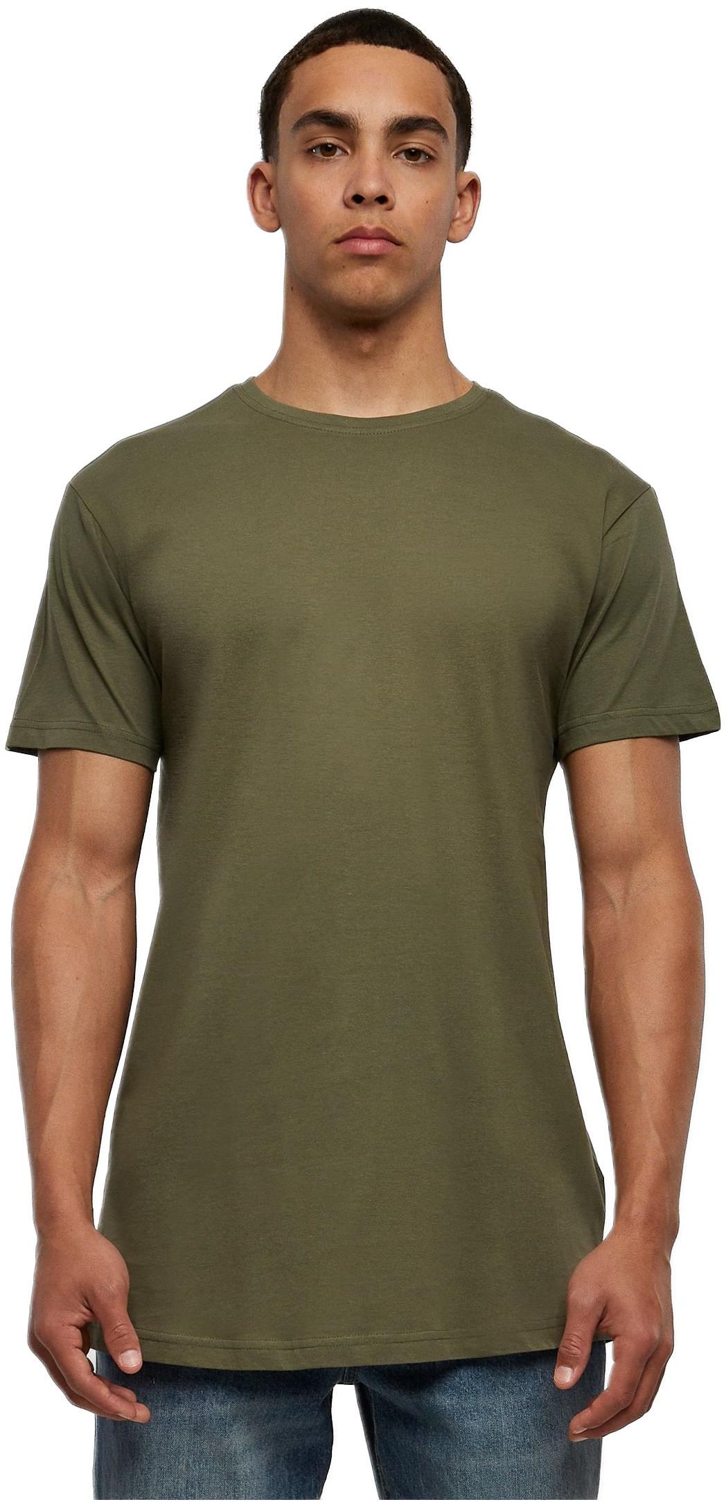 Ανδρικό T-Shirt Shaped Long Tee TB638 Urban Classics Olive