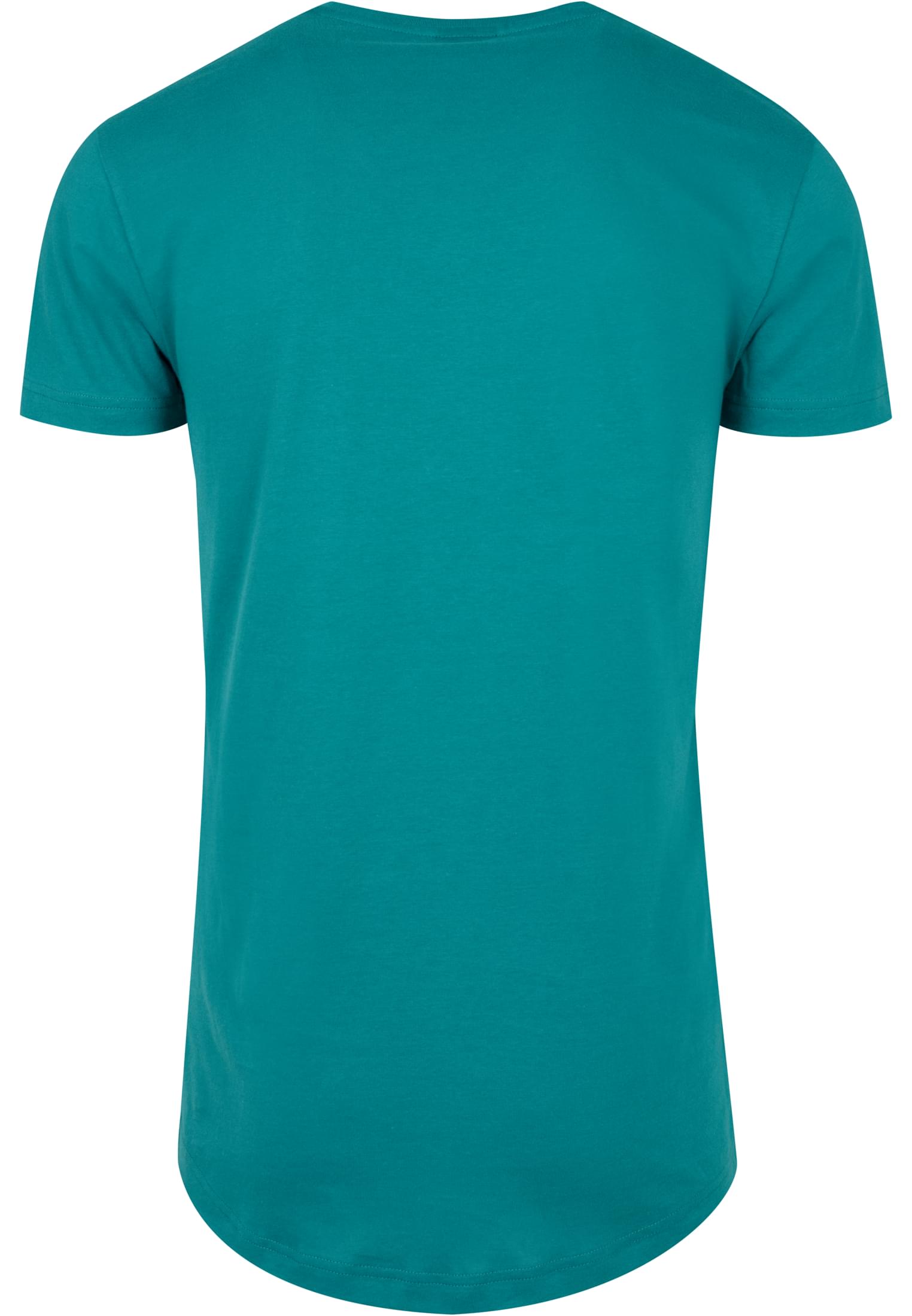 Shaped Long Tee Urban Classics Tb638-01143 Teal ανδρικά Basic T-Shirts Simple Wear Μπλουζάκια κοντομάνικα