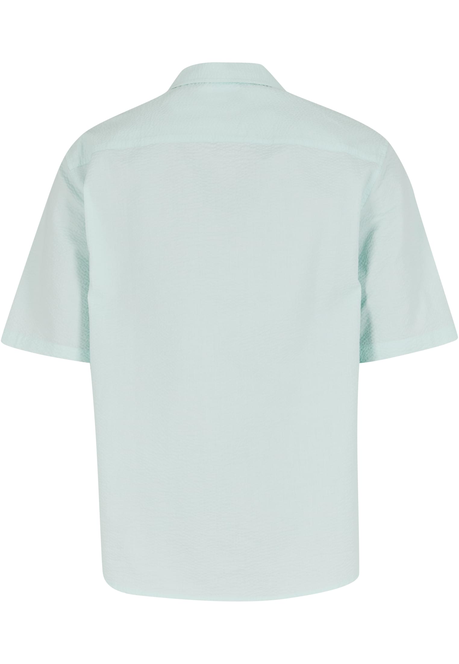 Κοντομάνικο Πουκάμισο Relaxed Seersucker Tb6409 Urban Classics Frostmint ανδρικά Πουκάμισα Simple Wear