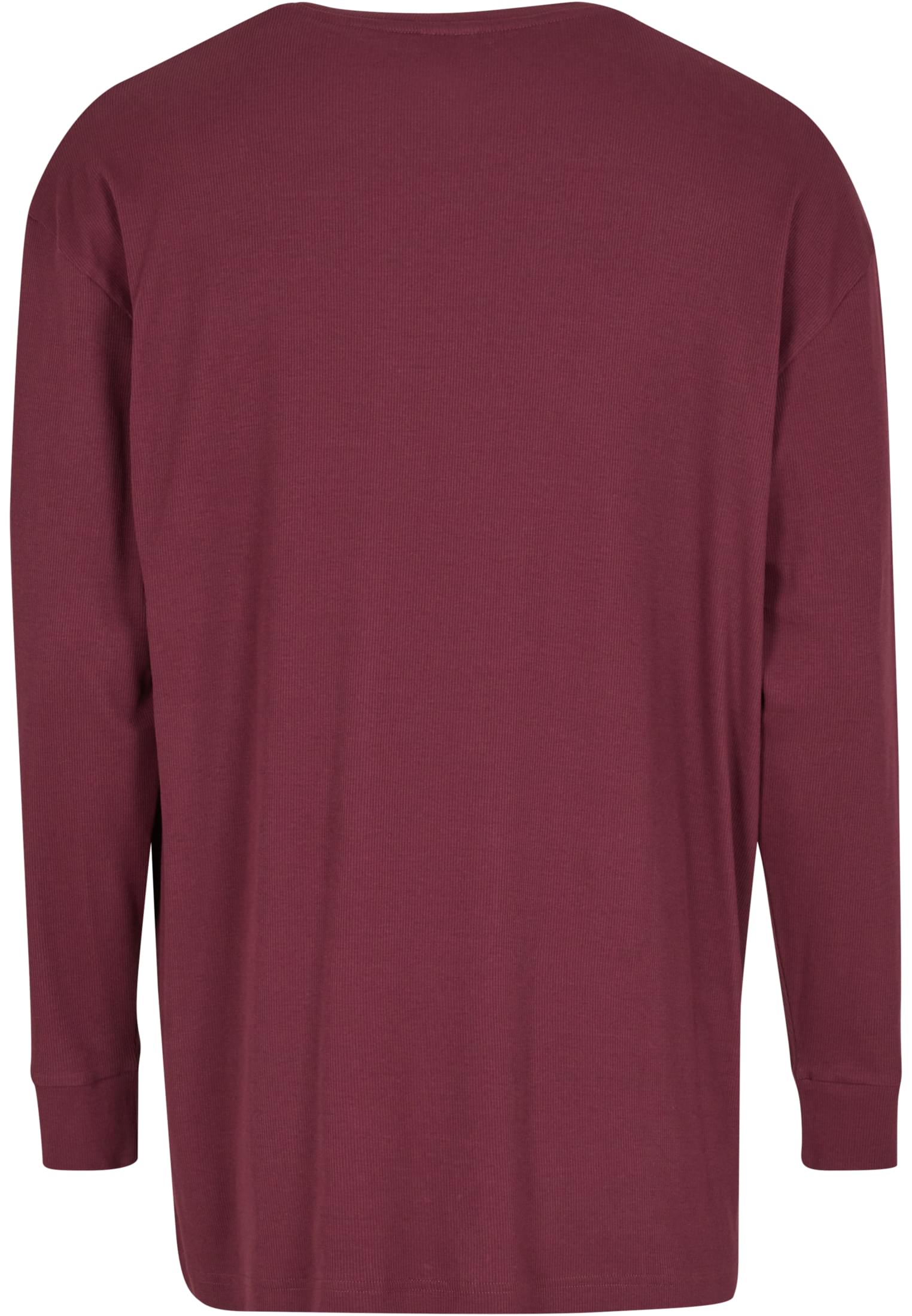 Μακρυμάνικη Μπλούζα Organic Boxy Rib Tb6418 Urban Classics Cherry ανδρικά Basic T-Shirts Simple Wear Μπλουζάκια κοντομάνικα