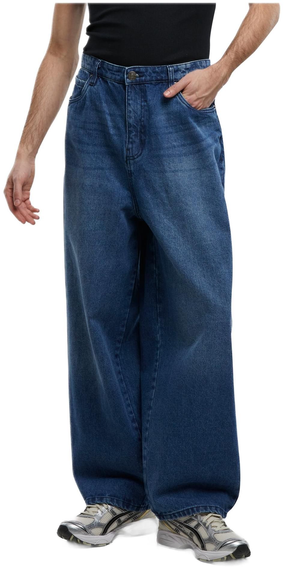 Παντελόνι Jeans Tapered Heavy Ounce Baggy TB6746 Urban Classics Middeepblue