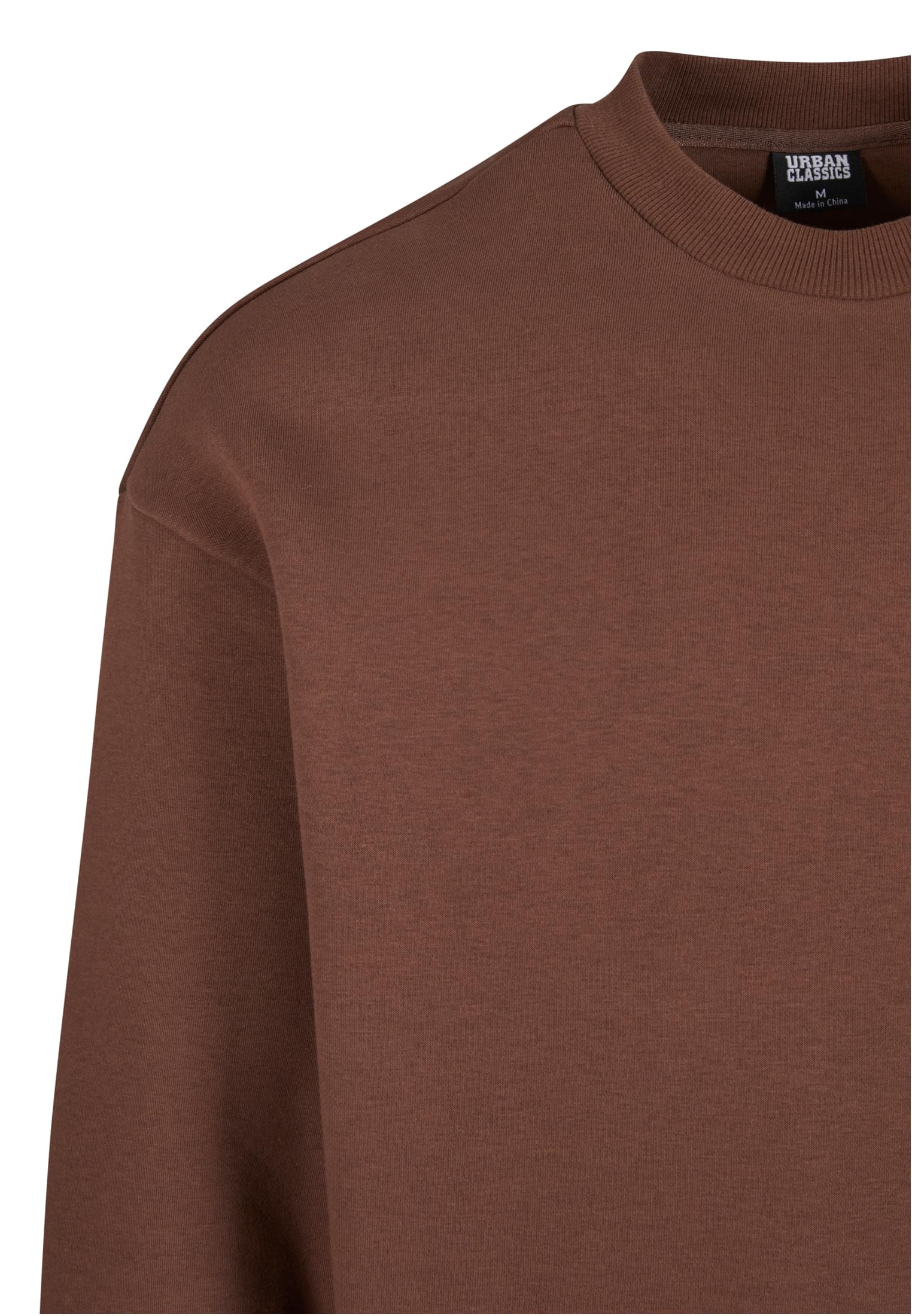 Fluffy Crewneck Urban Classics Tb6751-14274 Chocolatebrown ανδρικά Φούτερ Simple Wear