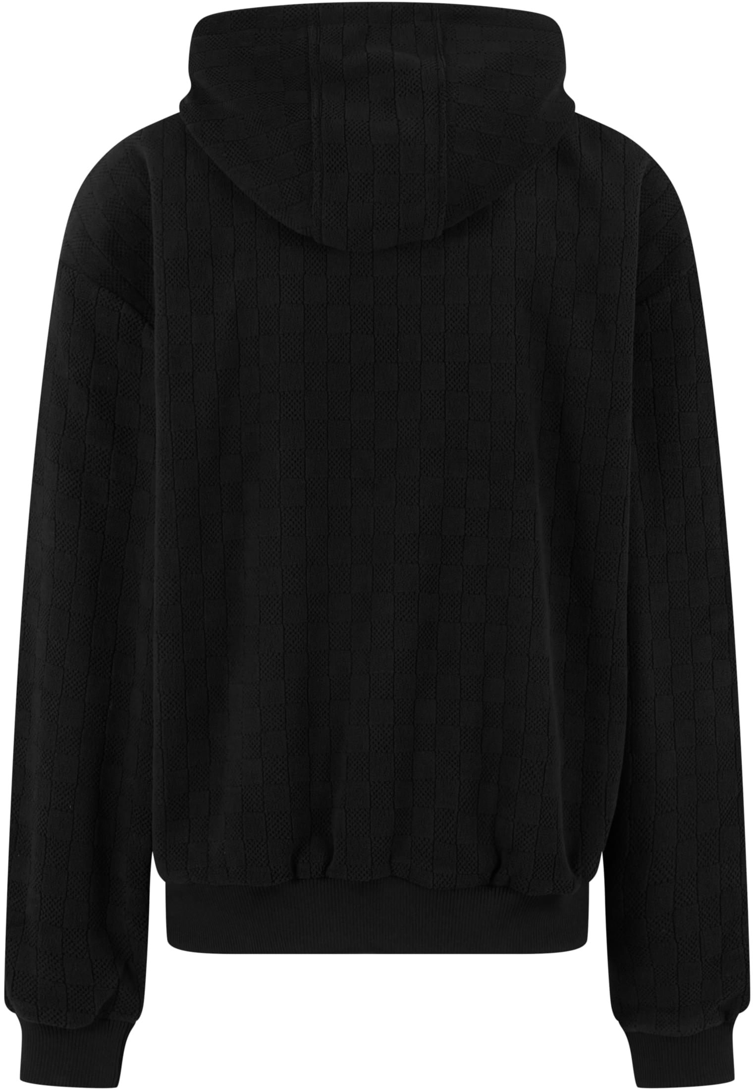 Oversized Φούτερ με Κουκούλα Jacquard Velvet Tb6770 Urban Classics Black ανδρικά Simple Wear