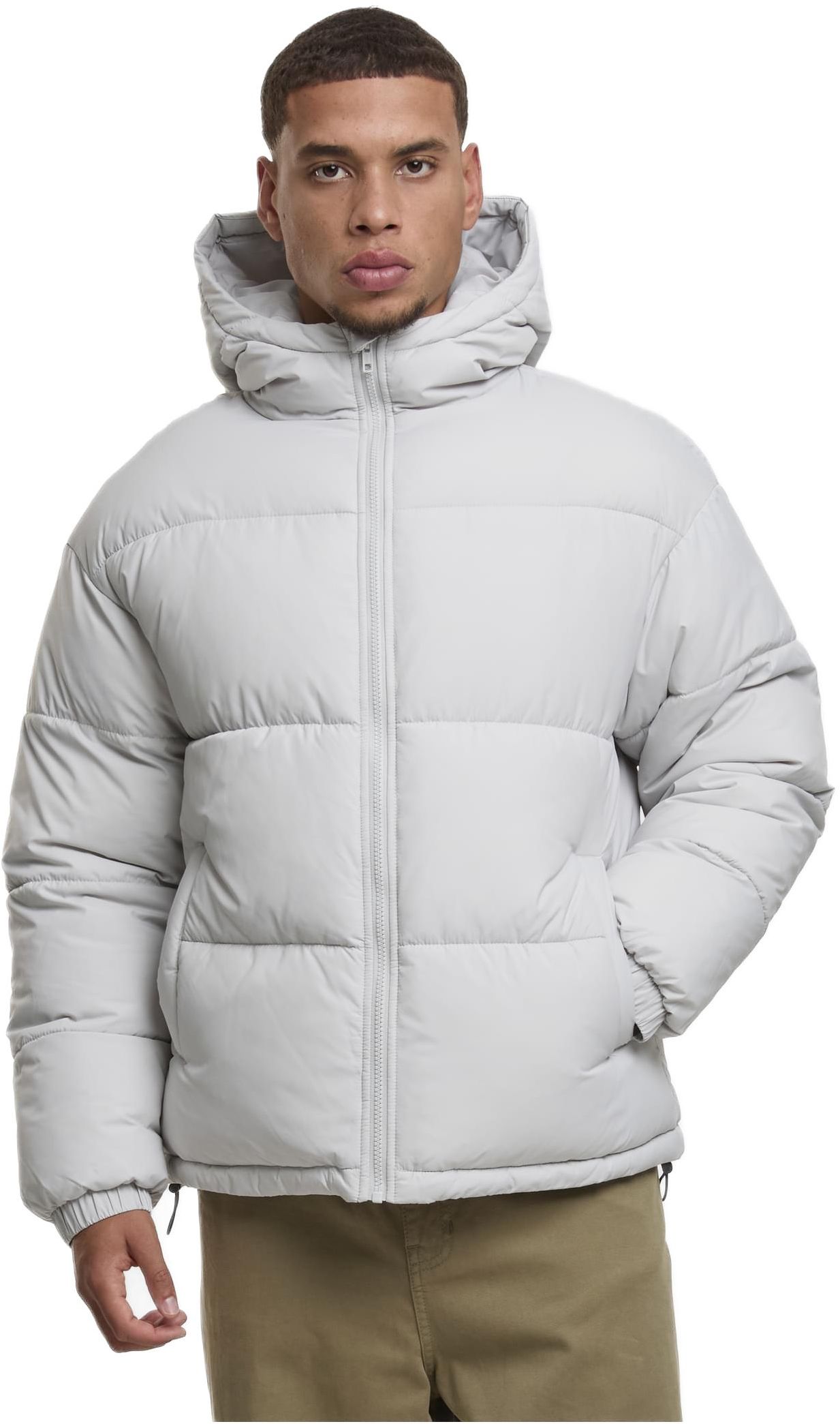 Μπουφάν Puffer με Κουκούλα TB7257-02946 Urban Classics Lightasphalt