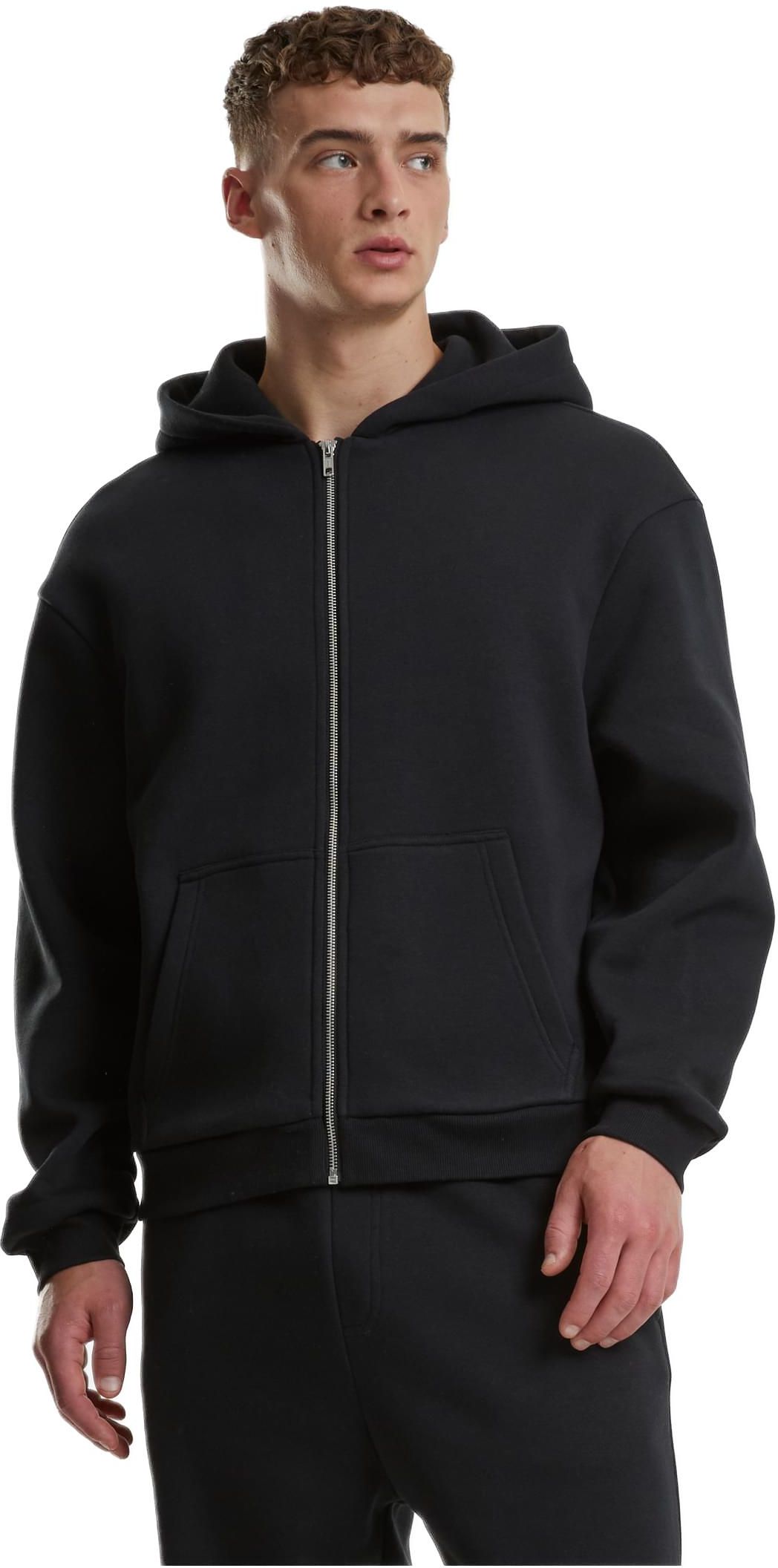 Ζακέτα Φούτερ με Κουκούλα TB7284 Urban Classics Black