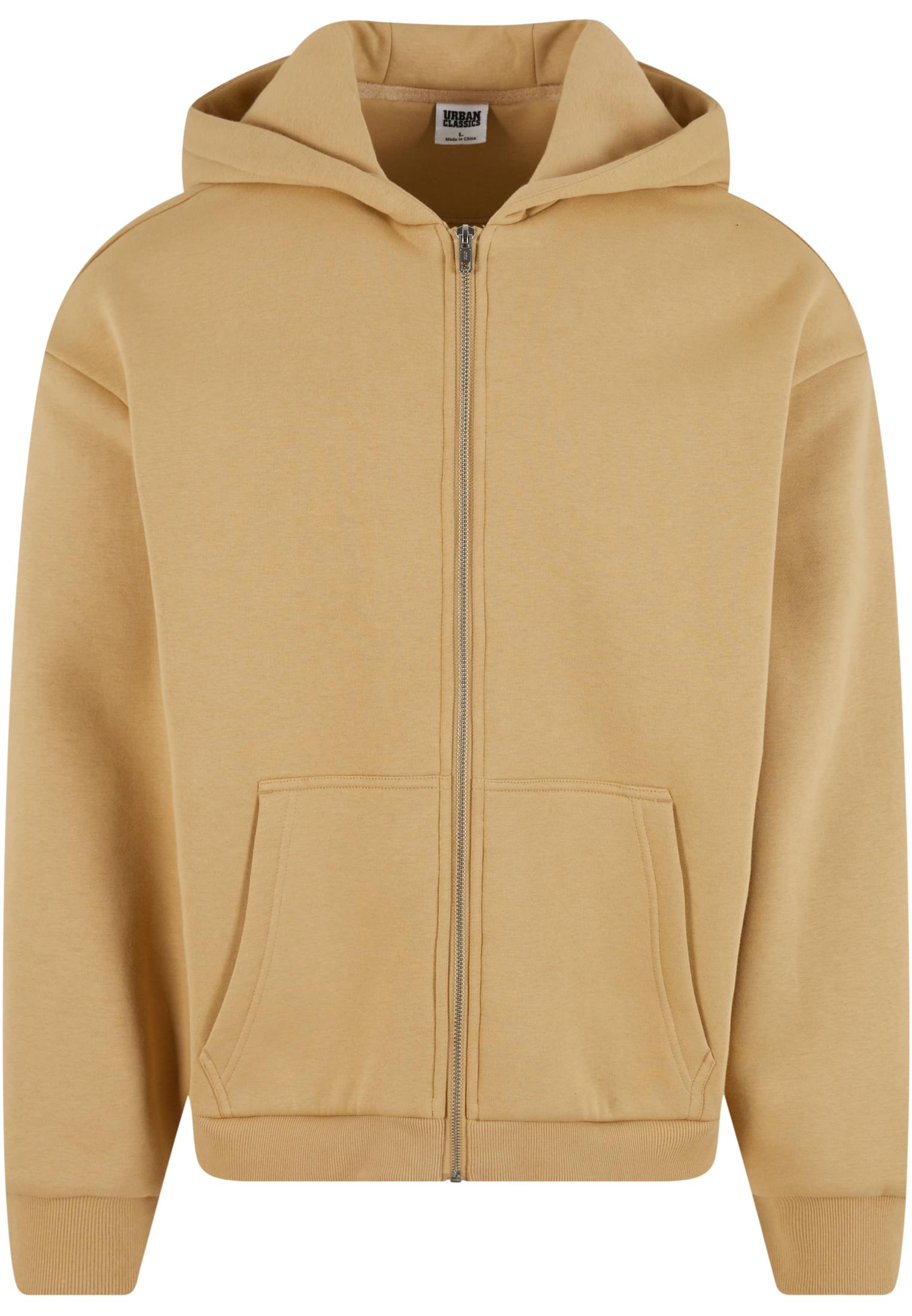 Ζακέτα Φούτερ με Κουκούλα Tb7284 Urban Classics Unionbeige ανδρικά Simple Wear