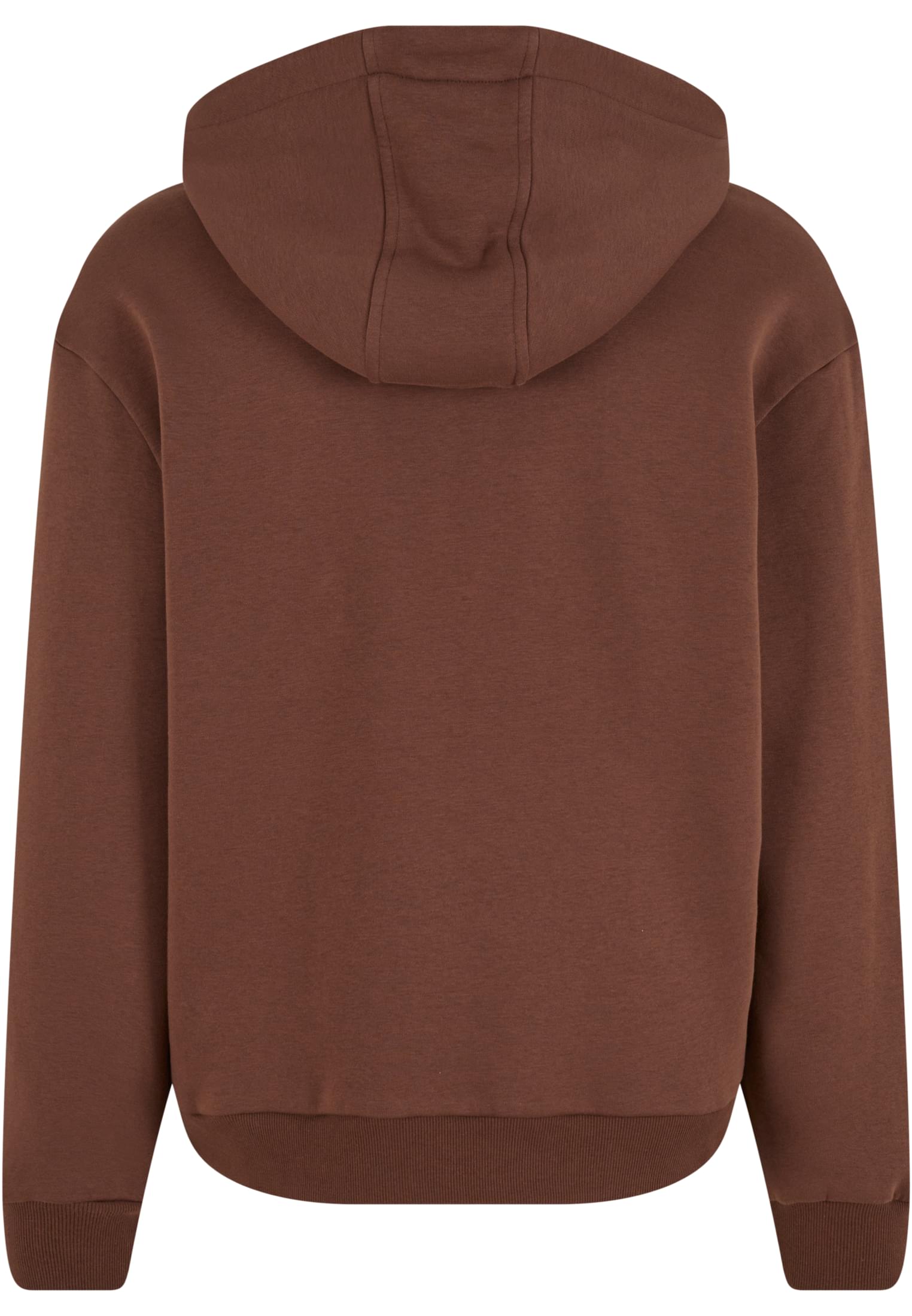 Fluffy Zip Hoody Urban Classics Tb7284-14274 Chocolatebrown ανδρικά Φούτερ Simple Wear