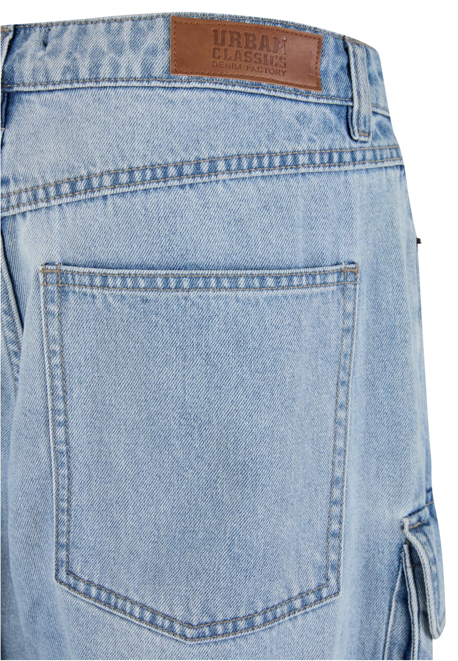Παντελόνι Denim Cargo Tb7322-12689 Urban Classics New Light Blue Washed ανδρικά Παντελόνια Simple Wear