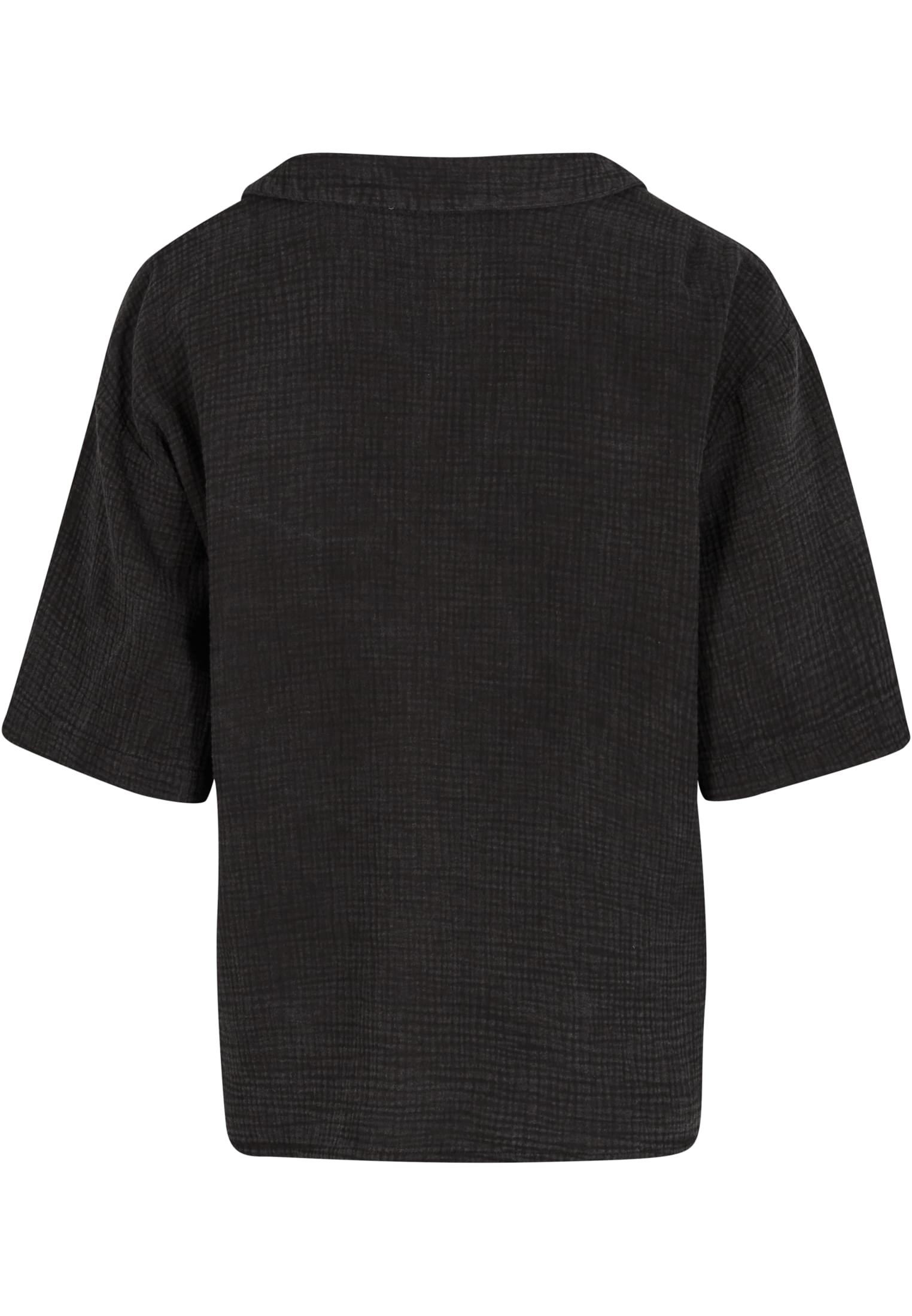 Acid Washed Musselin Shirt Urban Classics Tb7360-00007 Black ανδρικά Πουκάμισα Simple Wear