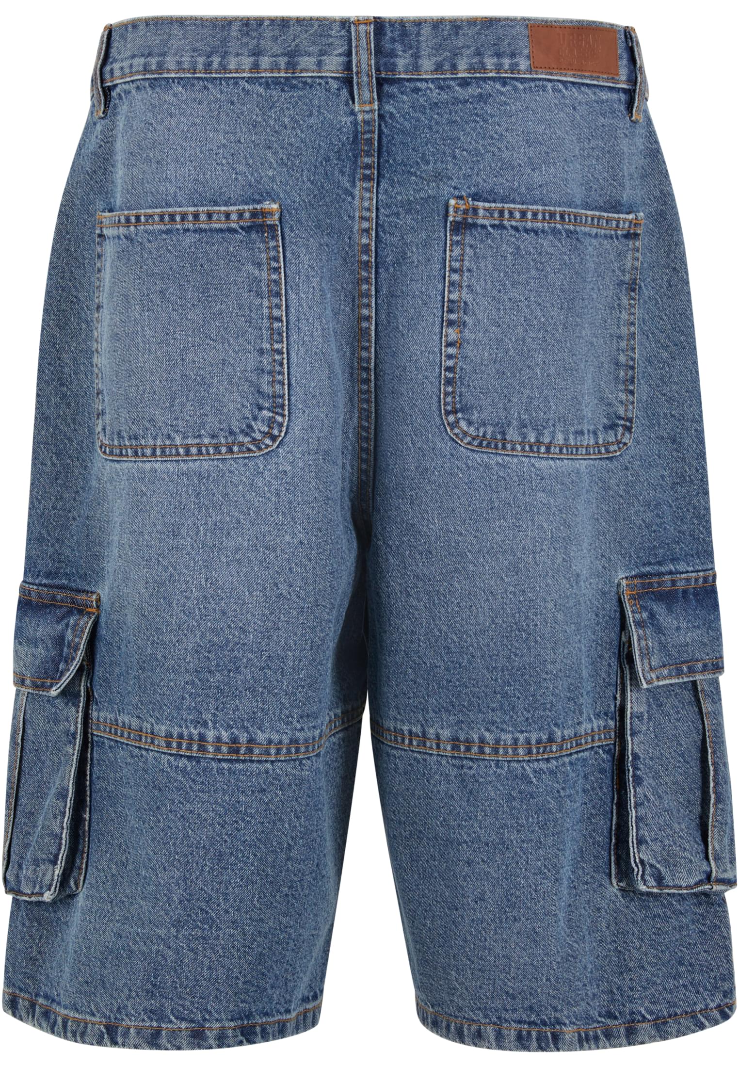 Βερμούδα Relaxed Denim Cargo Tb7367 Urban Classics Mid Deep Blue Washed ανδρικά Βερμούδες Σορτς Simple Wear