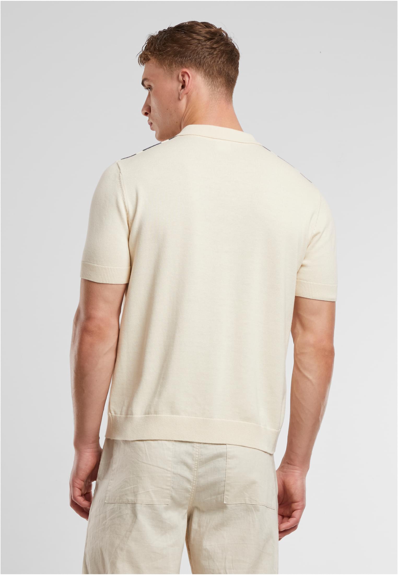 Knit Retro Shirt Urban Classics TB7550-20310 whitesand/bottlegreen