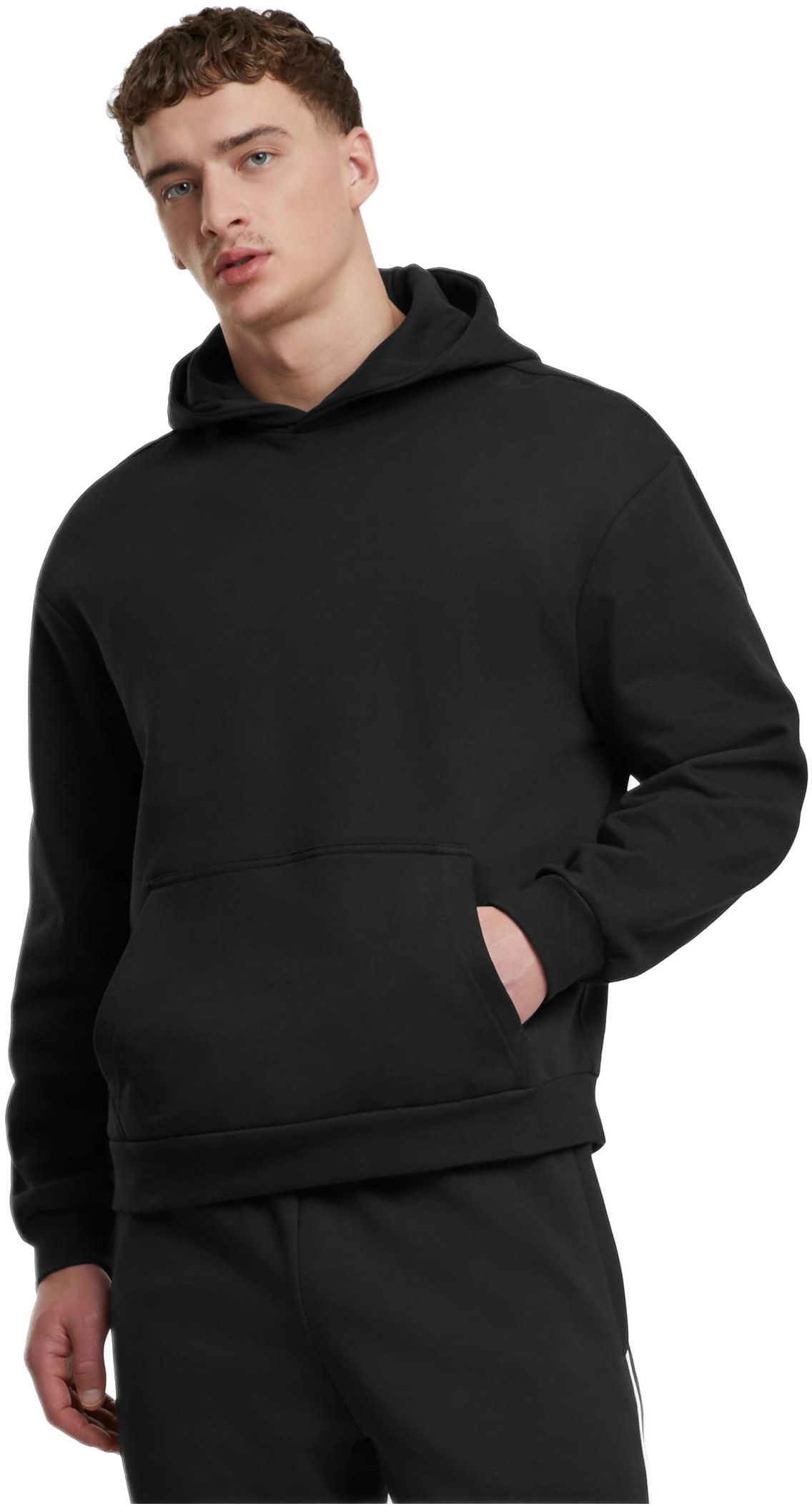 Oversized Light Brushed Fleece Hoody Urban Classics TB7558-00007 black