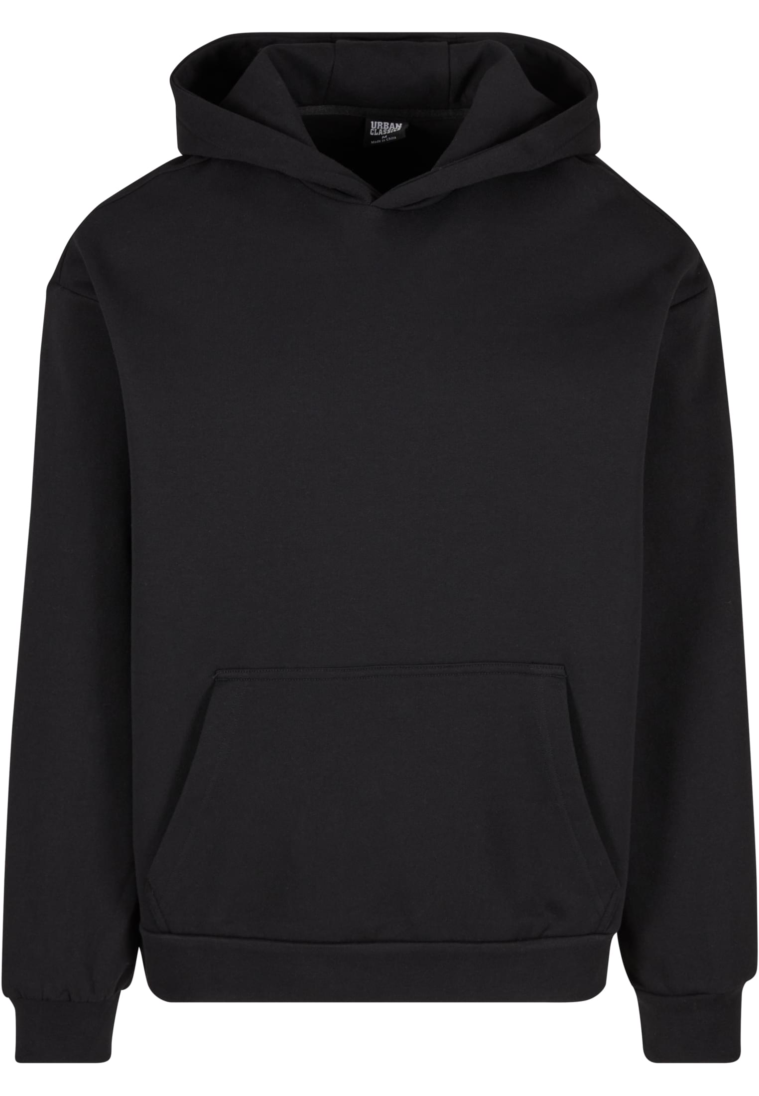 Oversized Light Brushed Fleece Hoody Urban Classics Tb7558-00007 Black ανδρικά Φούτερ Simple Wear