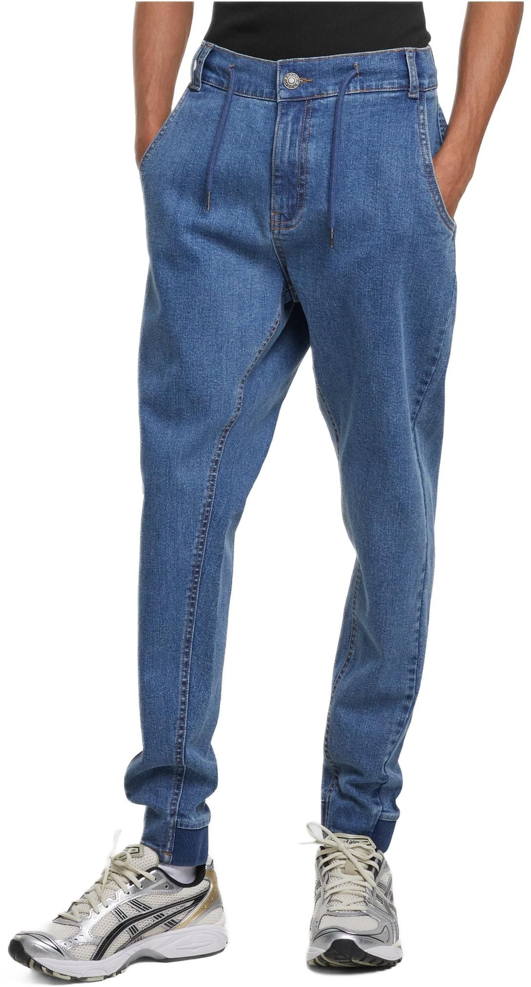 Παντελόνι Antifit Denim TB7567 Urban Classics mid deep blue washed
