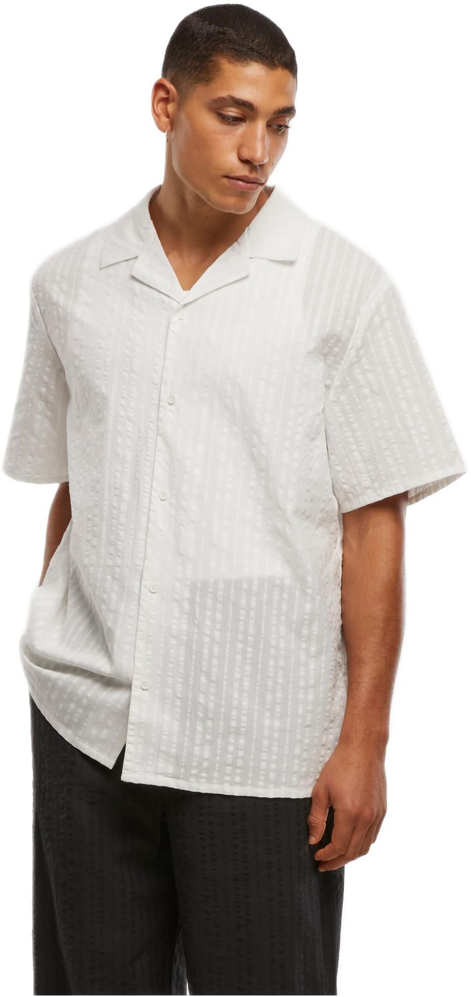 Ανδρικό Πουκάμισο Seersucker Resort TB7569-00220 Urban Classics White