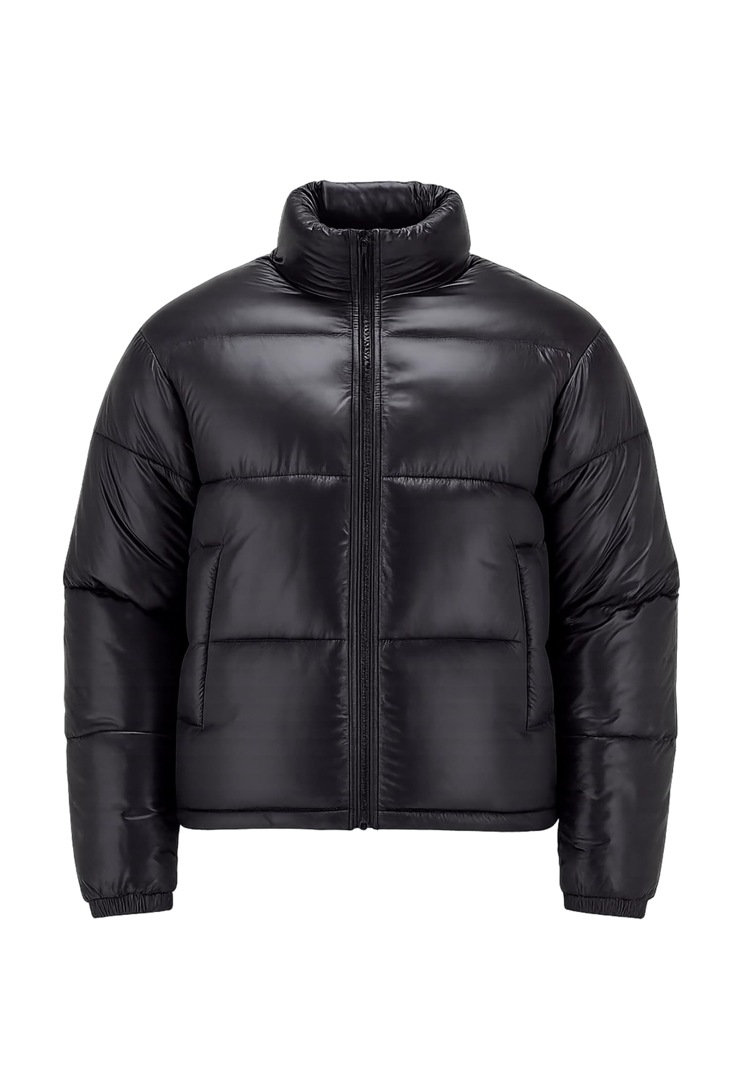 Γυναικείο Μπουφάν Shiny Puffer Tb7584 Urban Classics Black ανδρικά Simple Wear