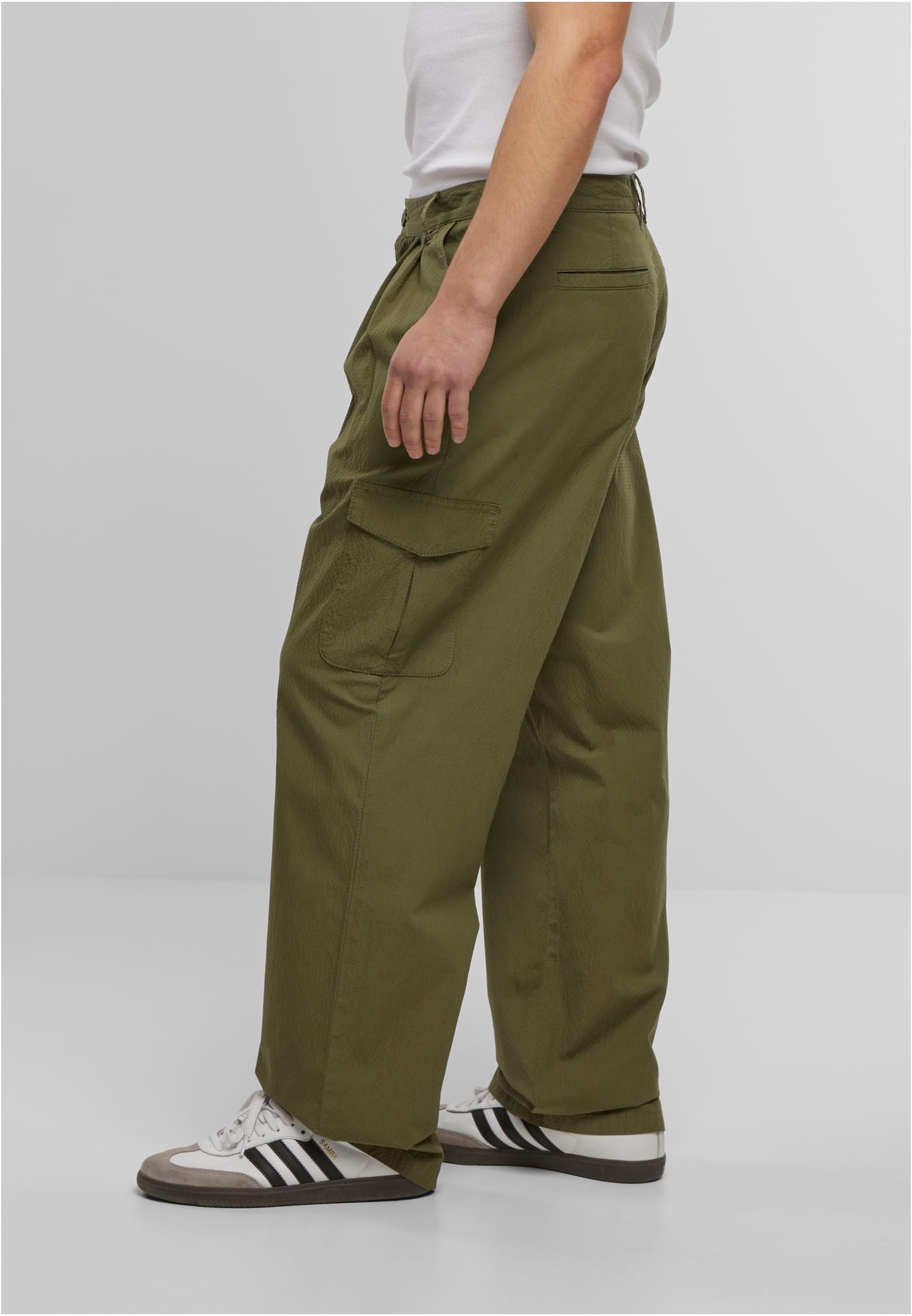 Παντελόνι Cargo Wide Pleated TB7604 Urban Classics lightolive