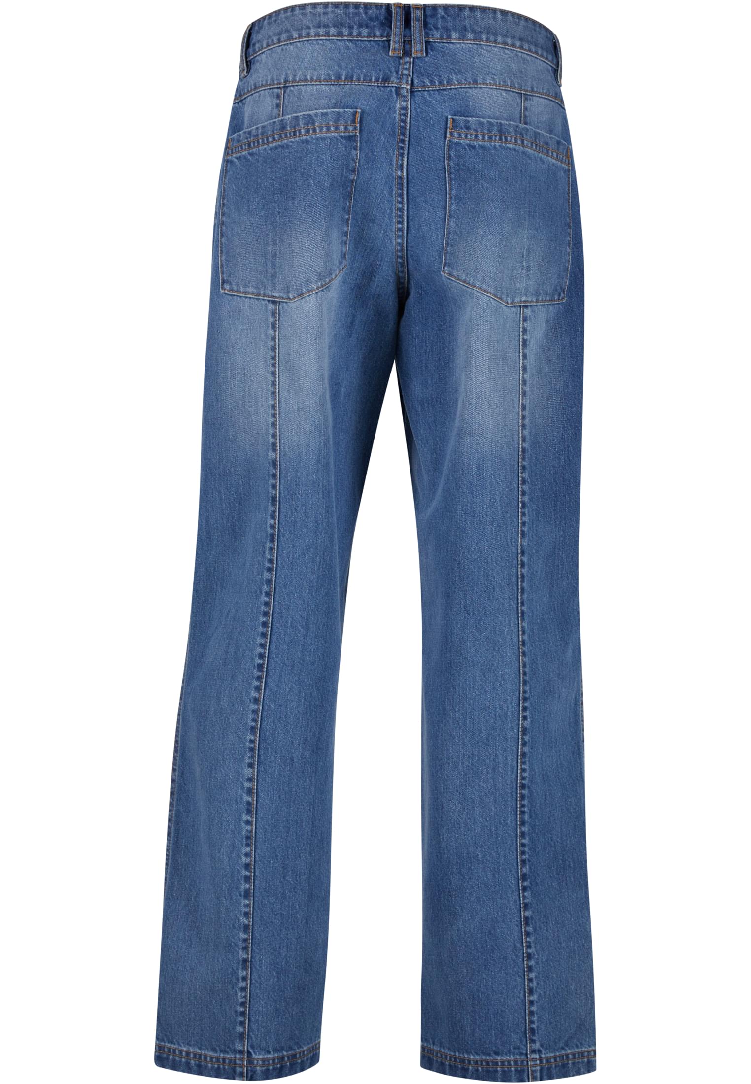 Γυναικείο Wide Leg Denim Παντελόνι Tb7605 Urban Classics Mid Deep Blue Washed ανδρικά Παντελόνια Simple Wear