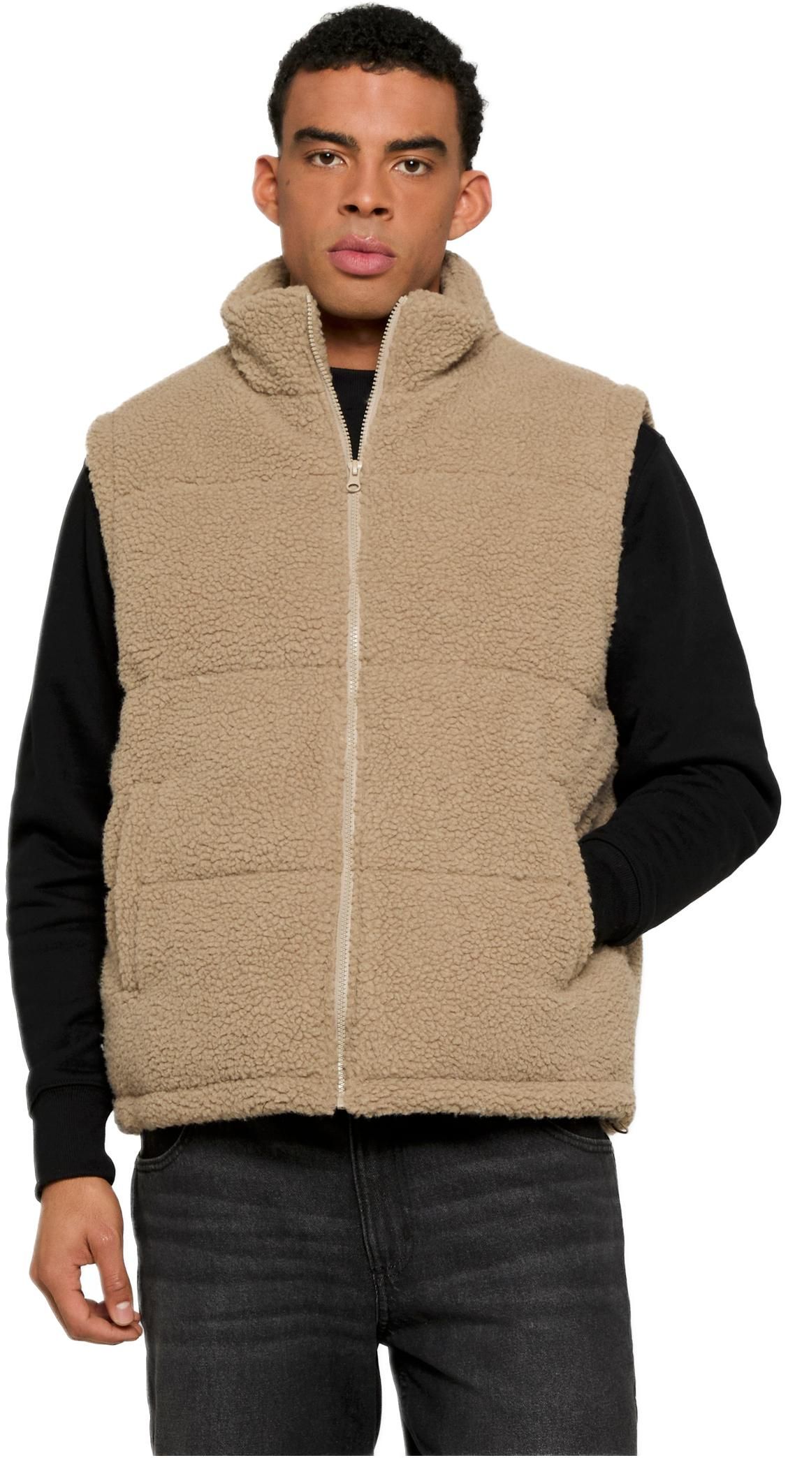Γιλέκο Puffer Basic Teddy TB7939 Urban Classics darktaupe