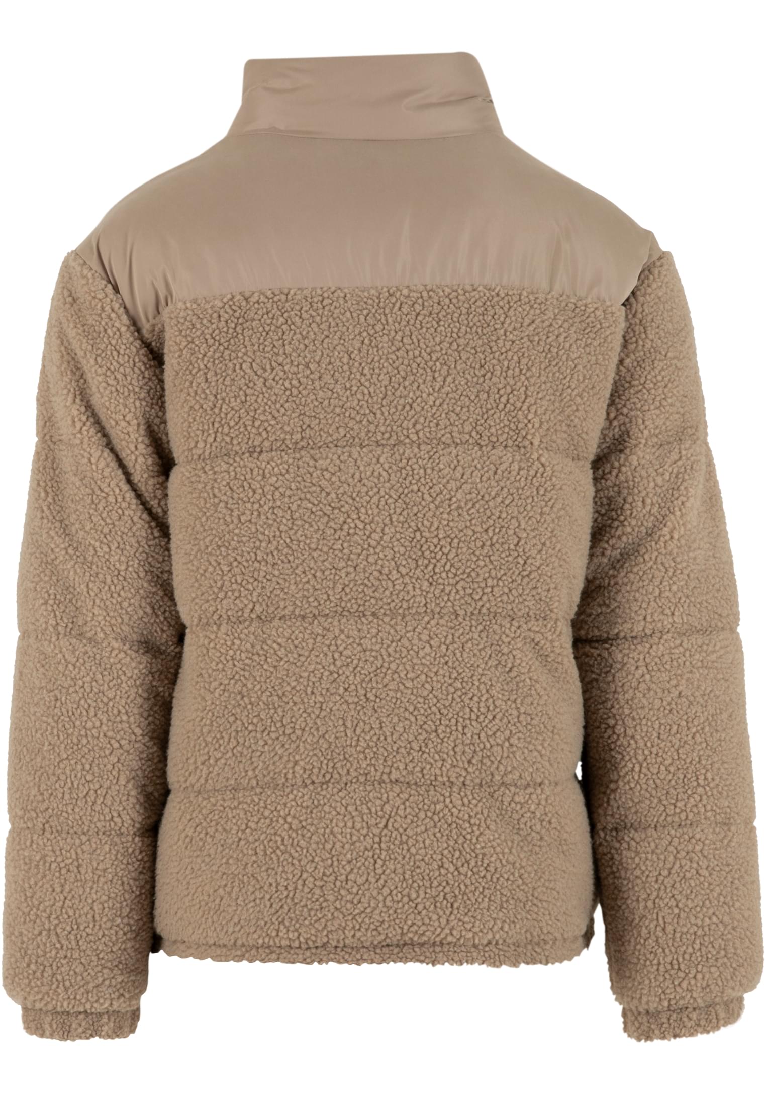 Μπουφάν Puffer Fabric Mix Teddy Tb7940 Urban Classics Darktaupe ανδρικά Simple Wear