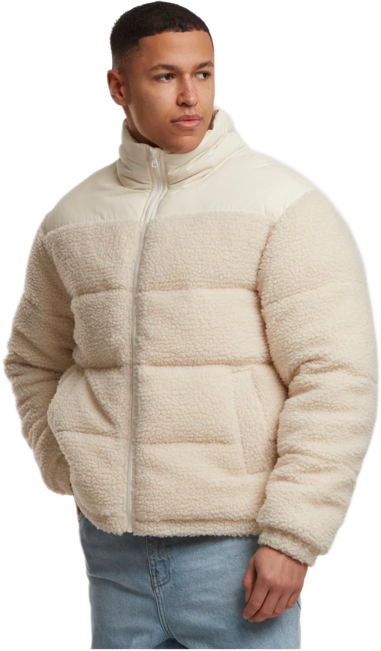 Μπουφάν Puffer Fabric Mix Teddy TB7940-02903 Urban Classics Whitesand