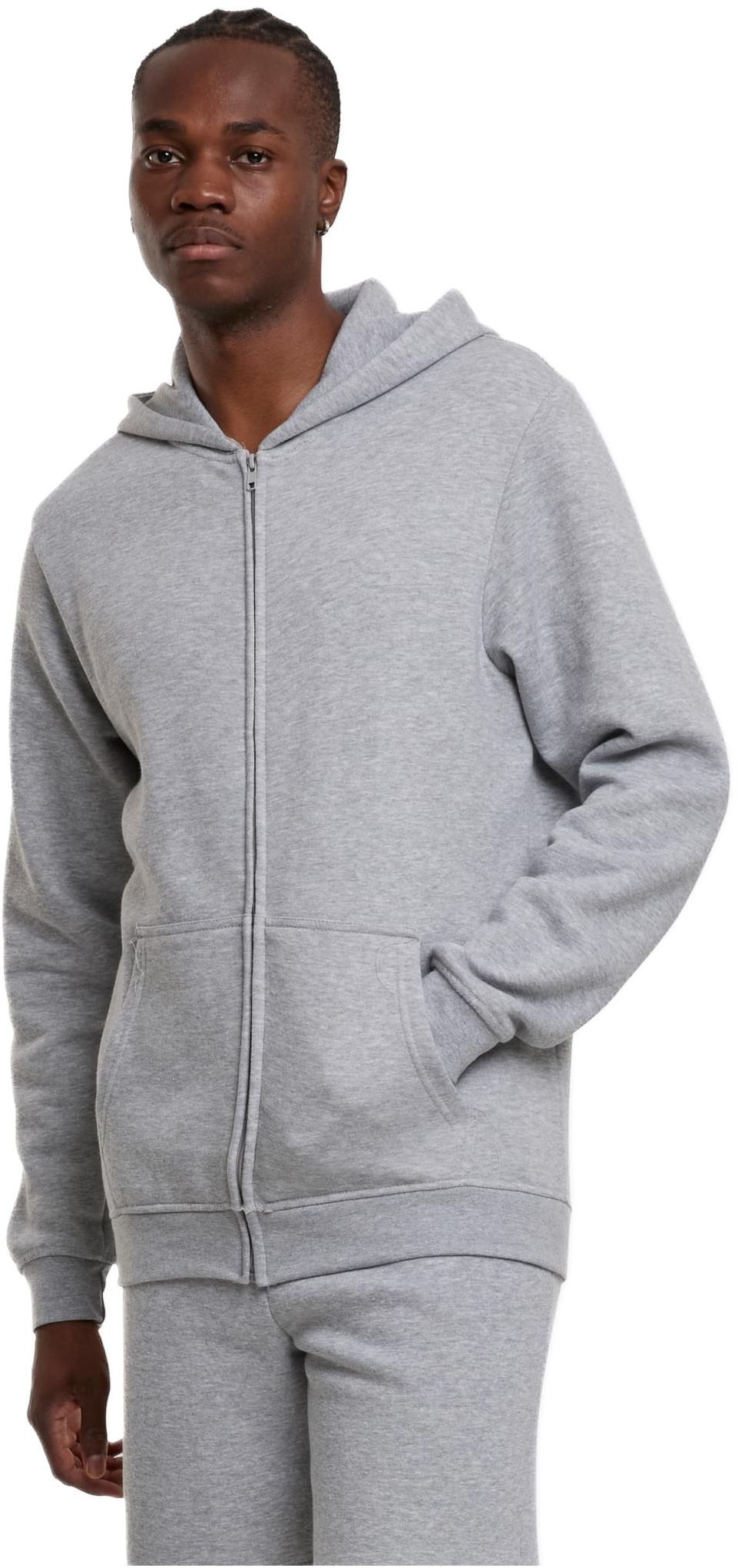 Ζακέτα Φούτερ με Κουκούλα TB8003 Urban Classics Heathergrey