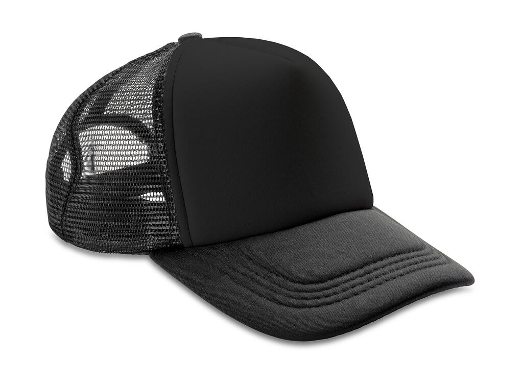 Καπέλο Trucker RC089X Result Headwear Detroit 1/2 Mesh Black/Black
