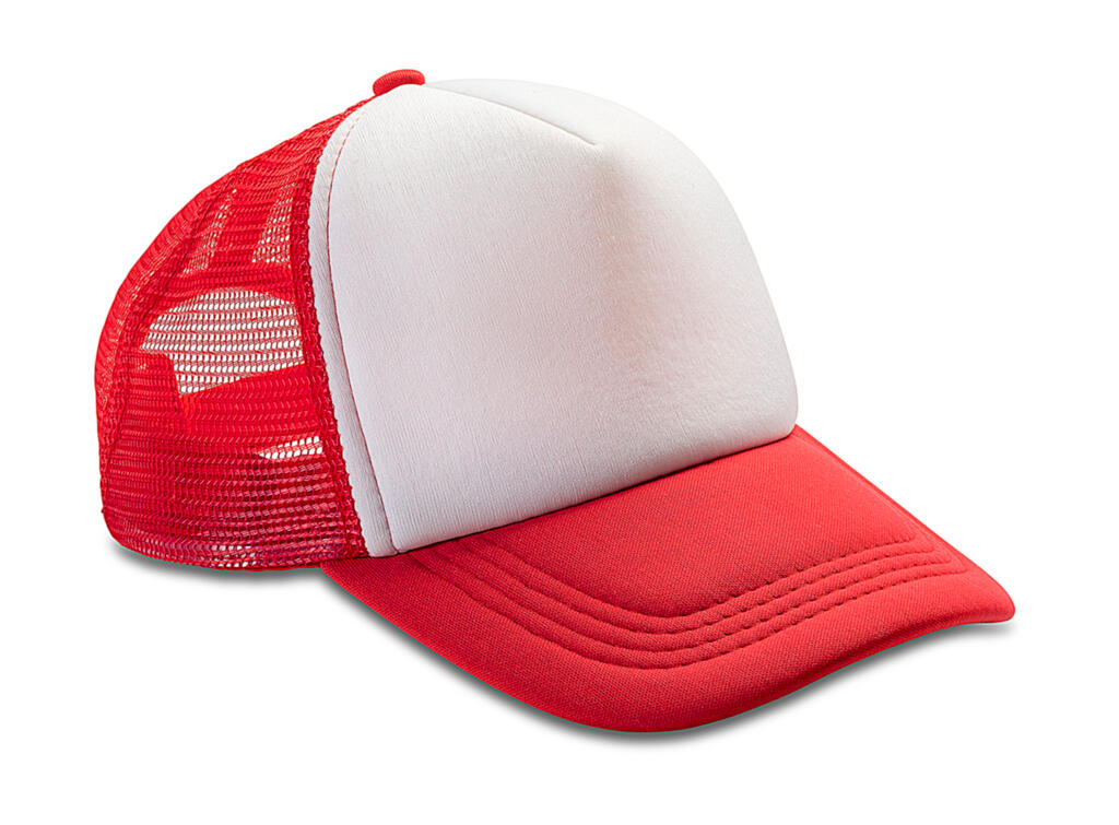 Καπέλο Trucker RC089X Result Headwear Detroit 1/2 Mesh Red/White
