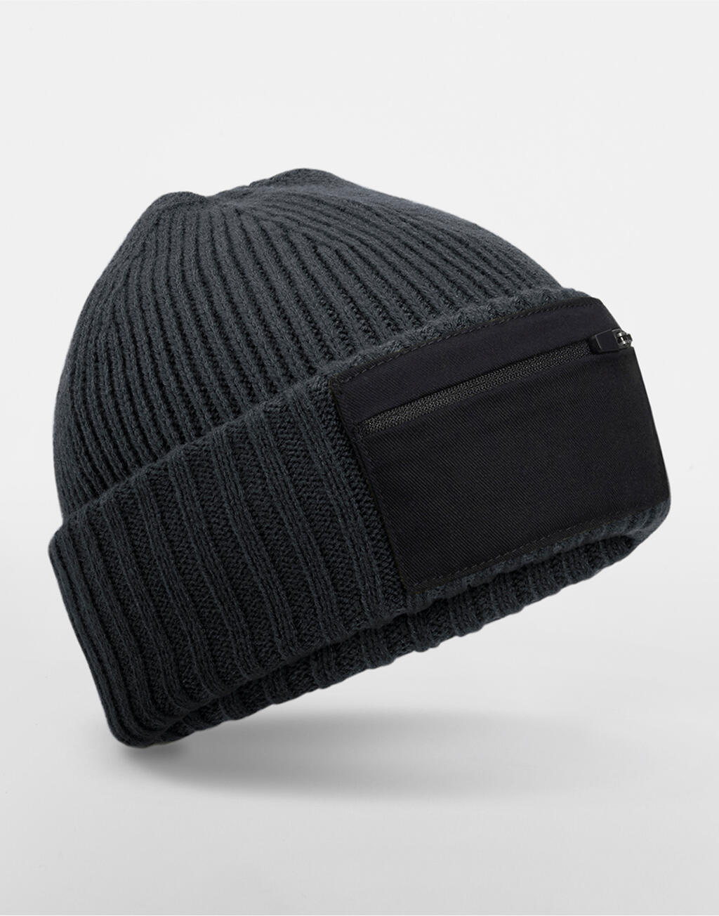 Σκούφος Zip Patch Beanie B334R Beechfield Graphite Grey/Black