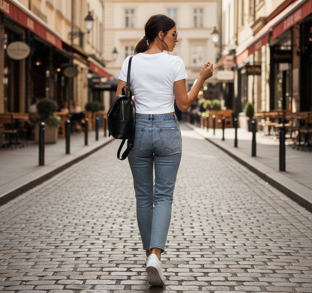 Γυναικείο Cropped T-Shirt BY042 Build Your Brand White